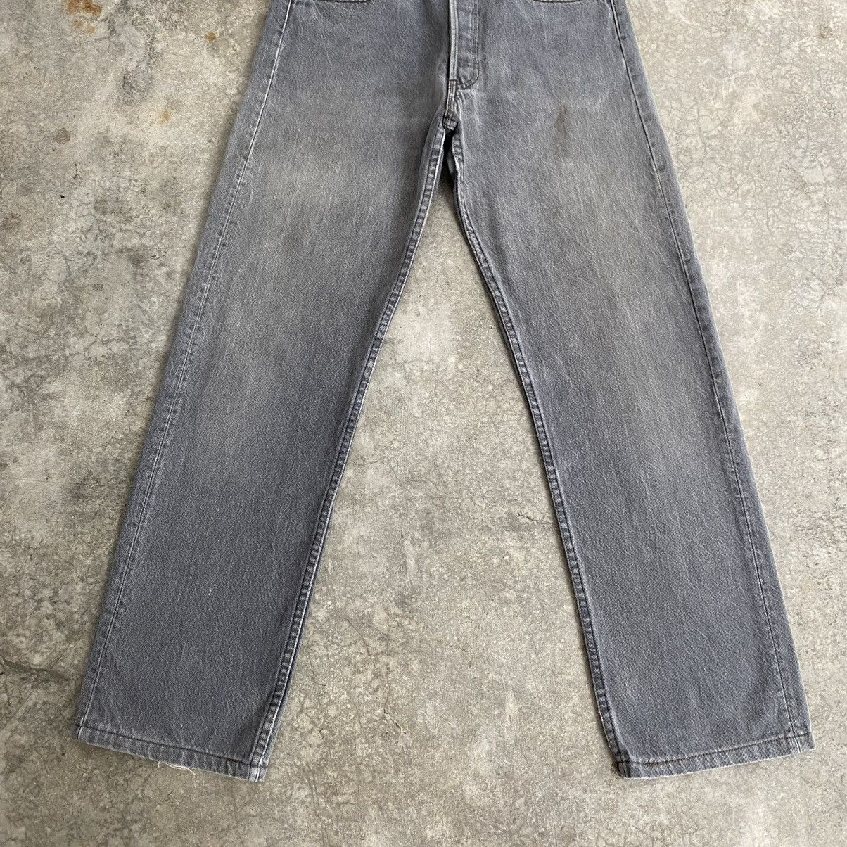 Levi's Vintage 80’s Levis 501 Faded Ash Grey Denim Jeans Size US 30 / EU 46 - 4 Thumbnail