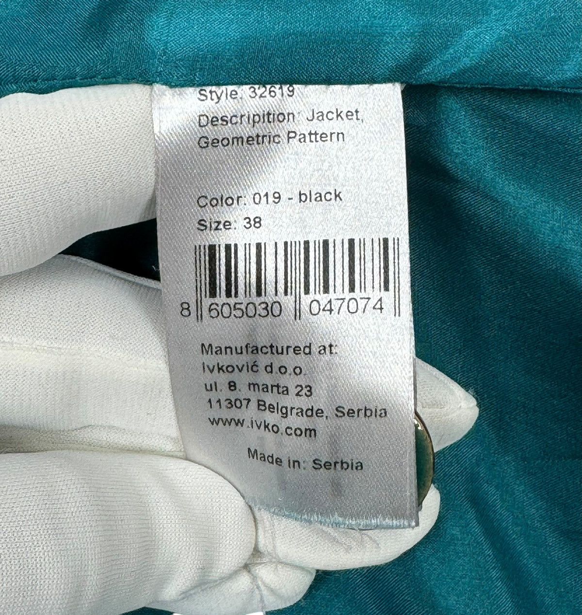 Designer Ivko Wool Coat Description Geometric Pattern size 38 Size XS / US 0-2 / IT 36-38 - 10 Thumbnail