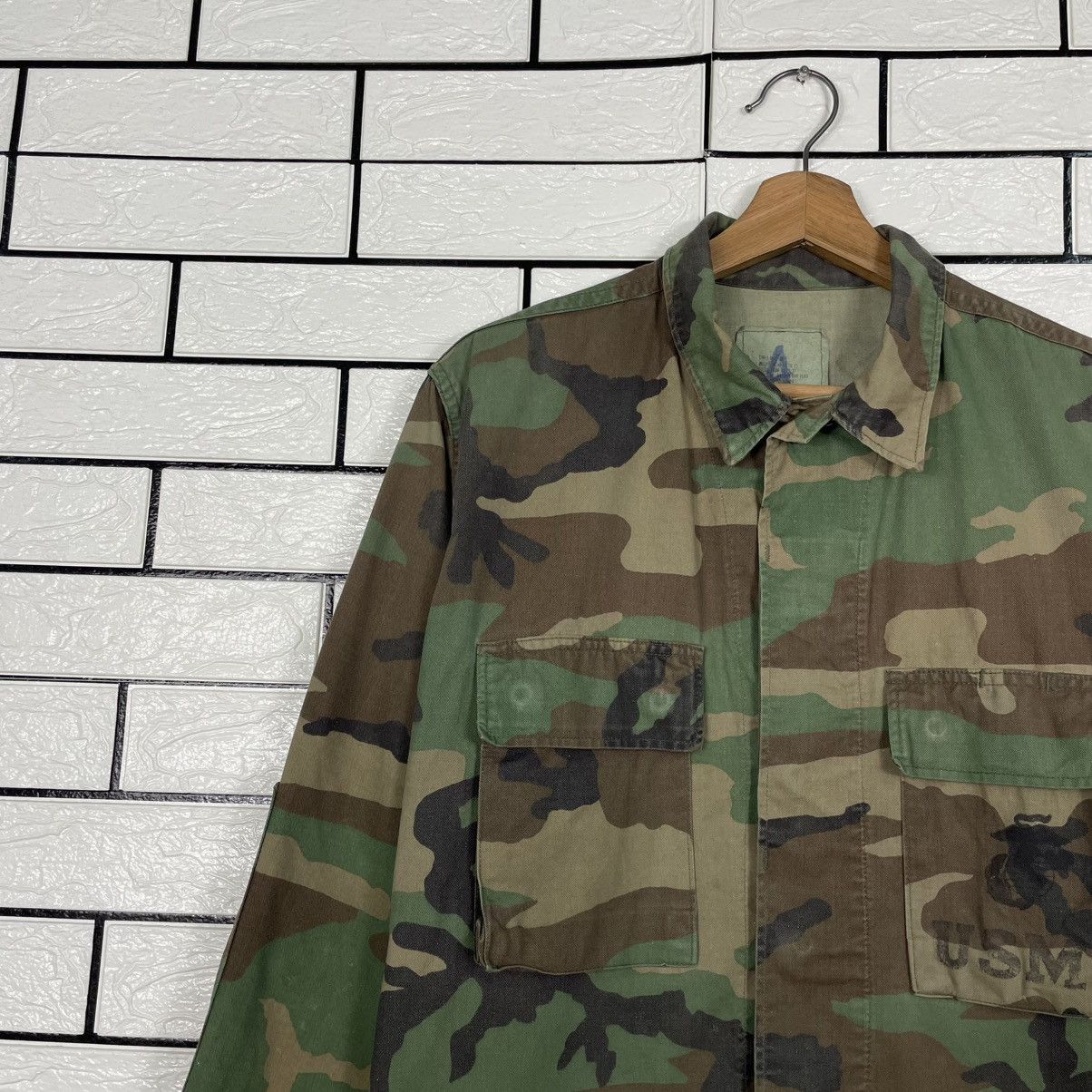 Vintage Vintage 80s USMC BDU Woodland Camo Combat Jacket Size US S / EU 44-46 / 1 - 6 Thumbnail