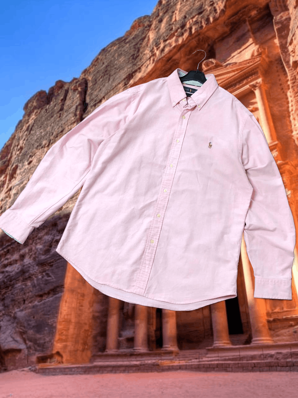 Polo Ralph Lauren Y2K logo Polo Ralph Lauren shirt pink Vintage custom fit Size US L / EU 52-54 / 3 - 1 Thumbnail
