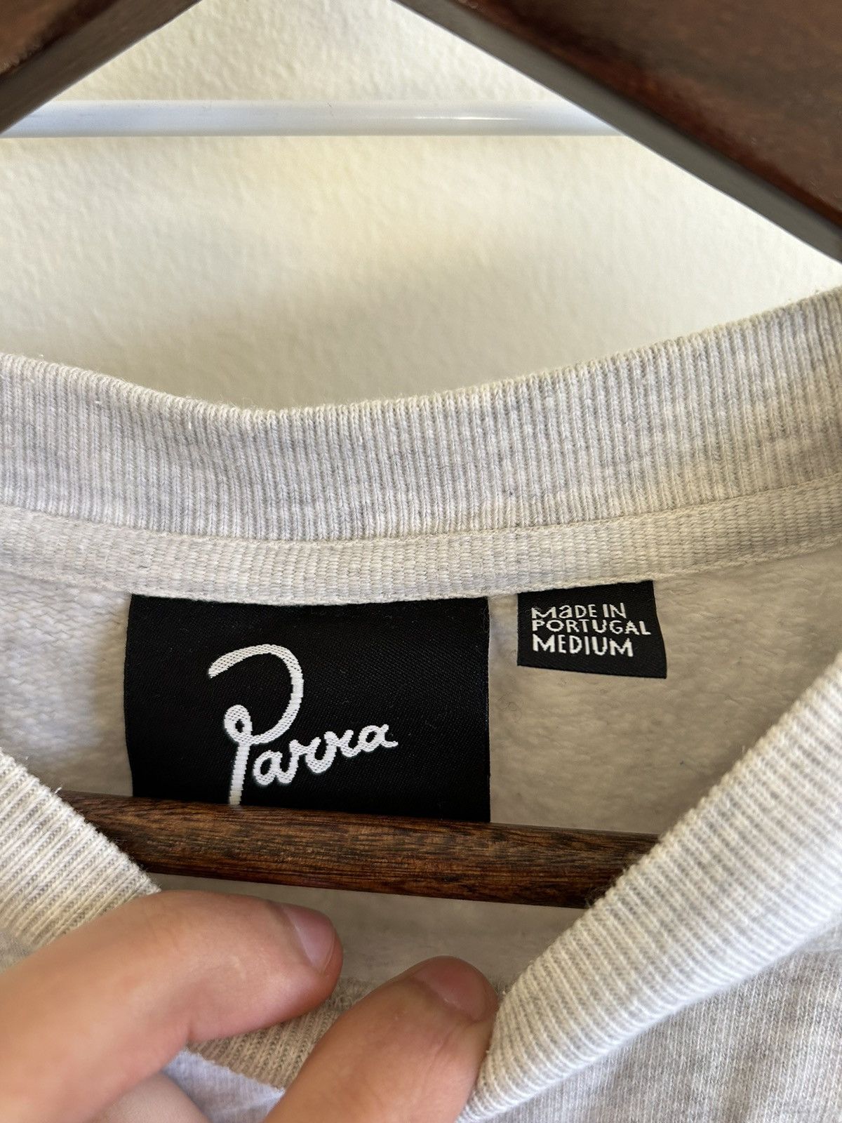 By Parra × Parra Parra crewneck sweatshirt in light heather grey Size US M / EU 48-50 / 2 - 5 Thumbnail