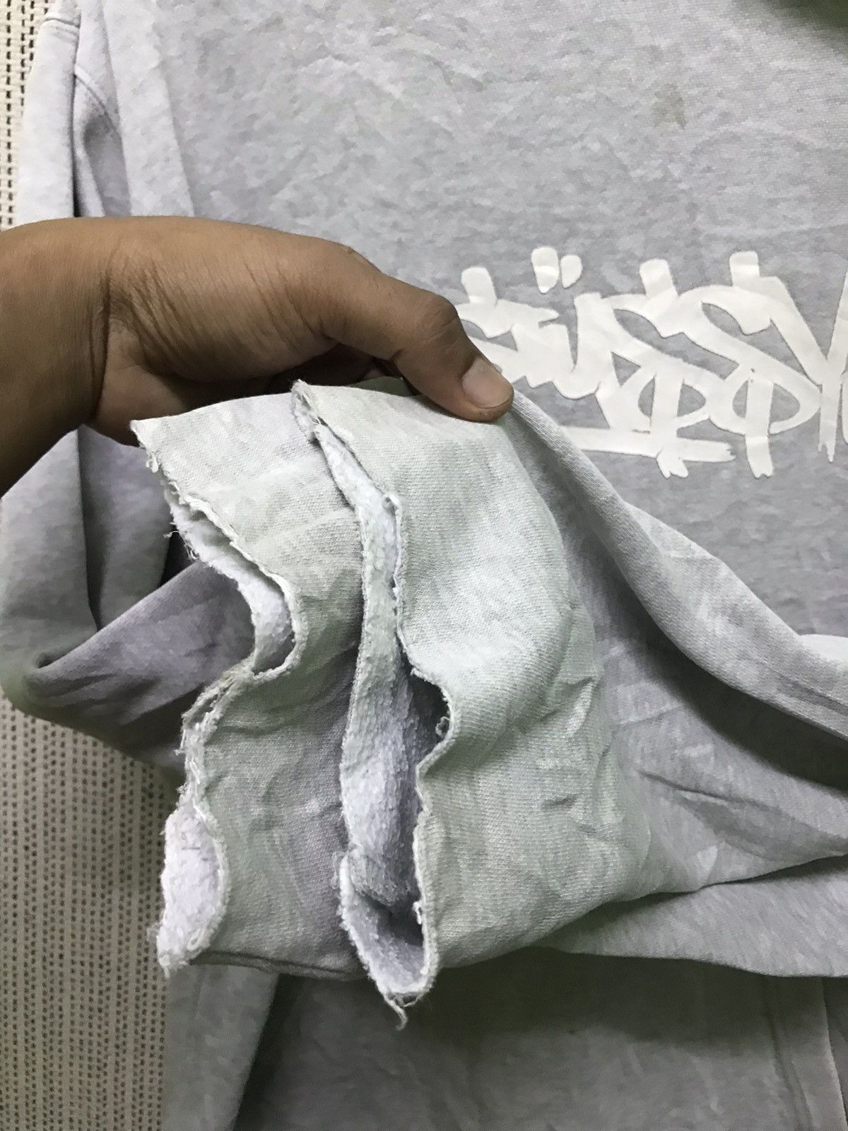 Stussy × Vintage Rare VINTAGE 90s STUSSY HOODIE DISTRESSED Size US L / EU 52-54 / 3 - 6 Thumbnail