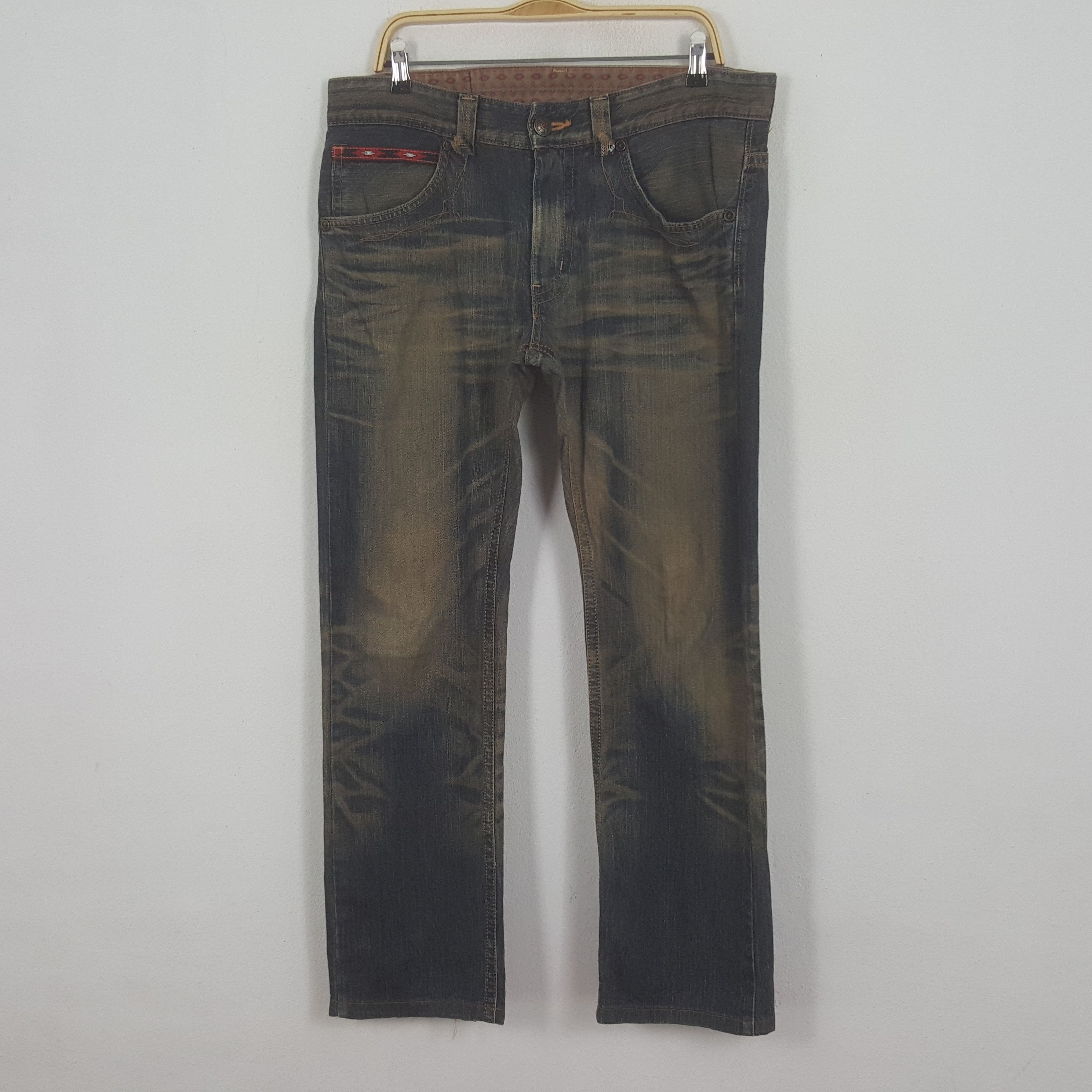 Edwin × Japanese Brand × Vintage Vintage Edwin XU Exclusive Vintage Denim Jeans Size US 36 / EU 52 - 1 Thumbnail