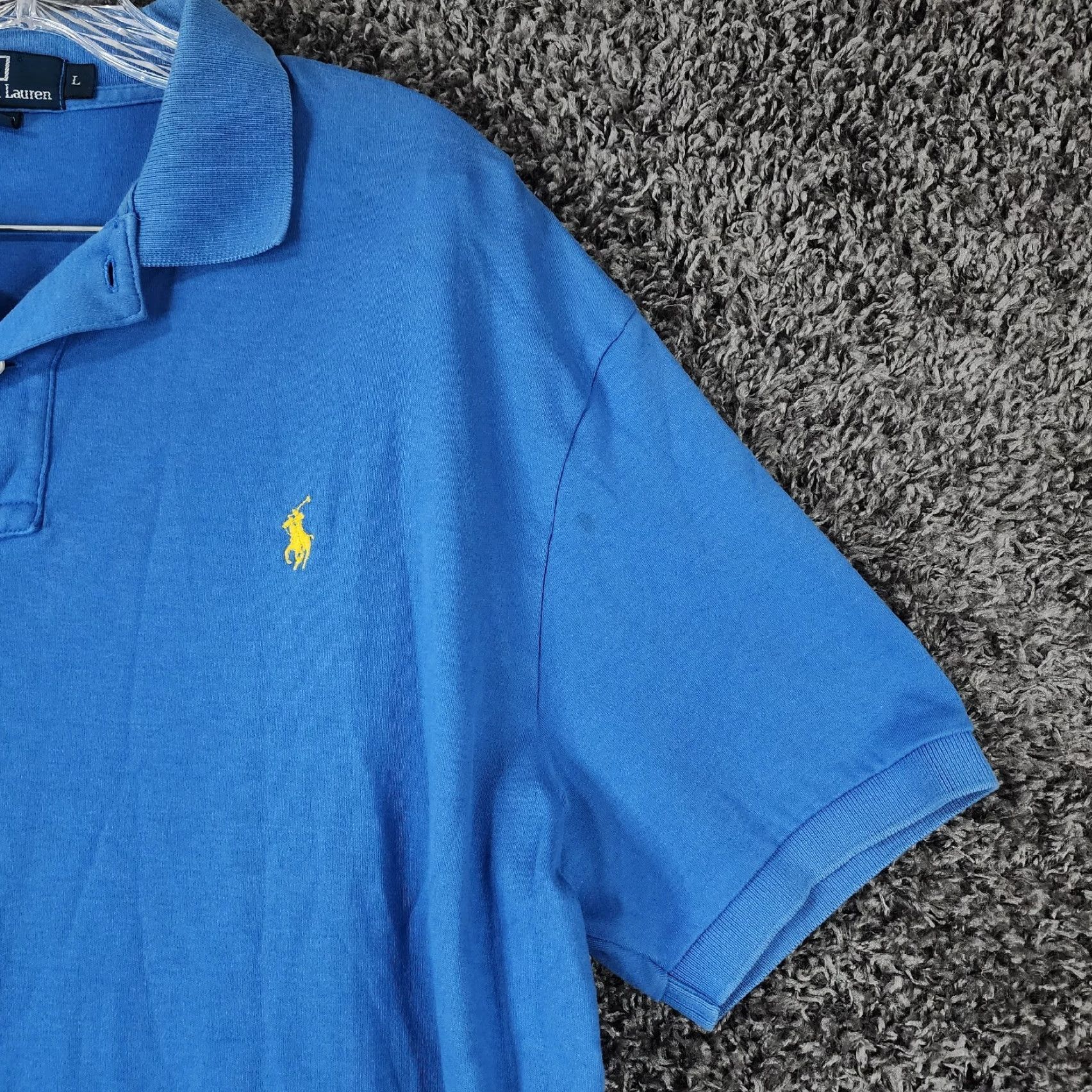 Polo Ralph Lauren Polo Ralph Lauren Mens Blue 100% Cotton Short Sleeve Polo Size L Size US L / EU 52-54 / 3 - 2 Thumbnail