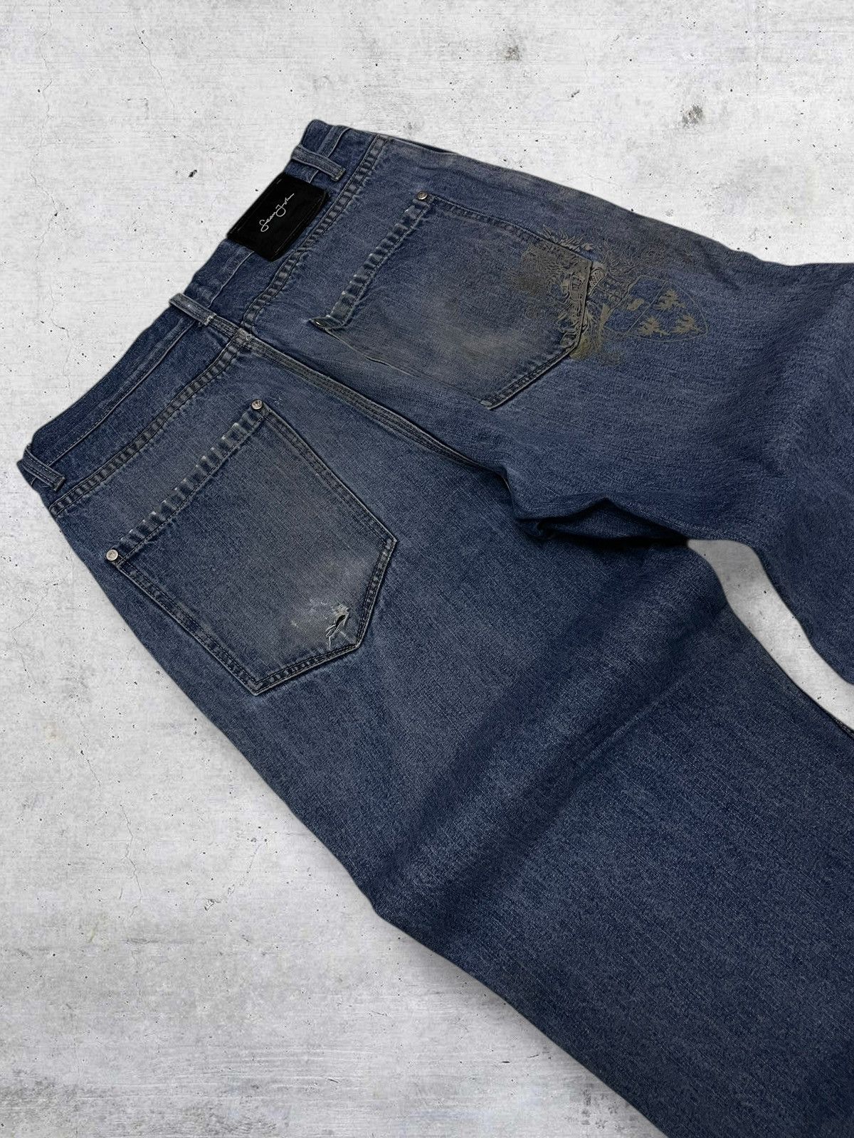 Sean John VINTAGE SEAN JOHN OG 90S DESIGNER STREETWEAR BAGGY Y2K DENIM Size US 31 - 14 Thumbnail
