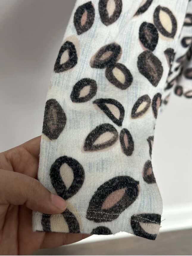 NIC+ZOE NIC+ZOE Tossed Neutrals Print Thick Fabric Women’s Tee Size L / US 10 / IT 46 - 6 Thumbnail