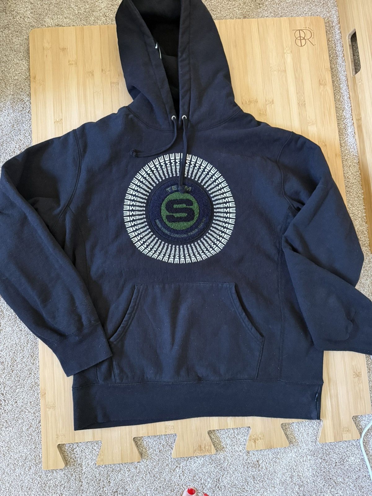 Supreme Team Supreme Chenille Appliqué Circle Hooded Sweatshirt Size US L / EU 52-54 / 3 - 2 Thumbnail