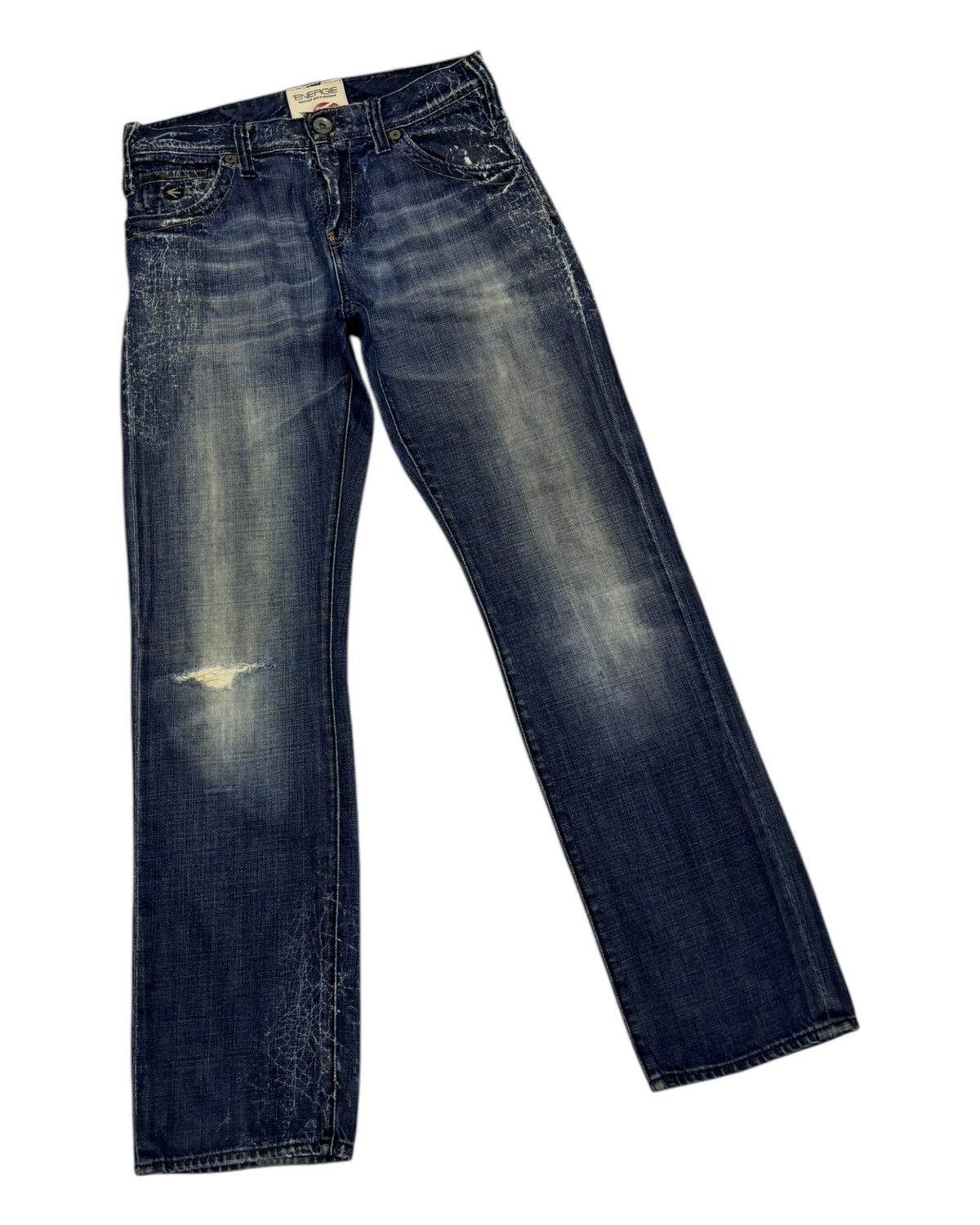 Energie 🔥ENERGIE SPIDER WEB DISTRESSED DENIM JEANS Size US 30 / EU 46 - 11 Thumbnail