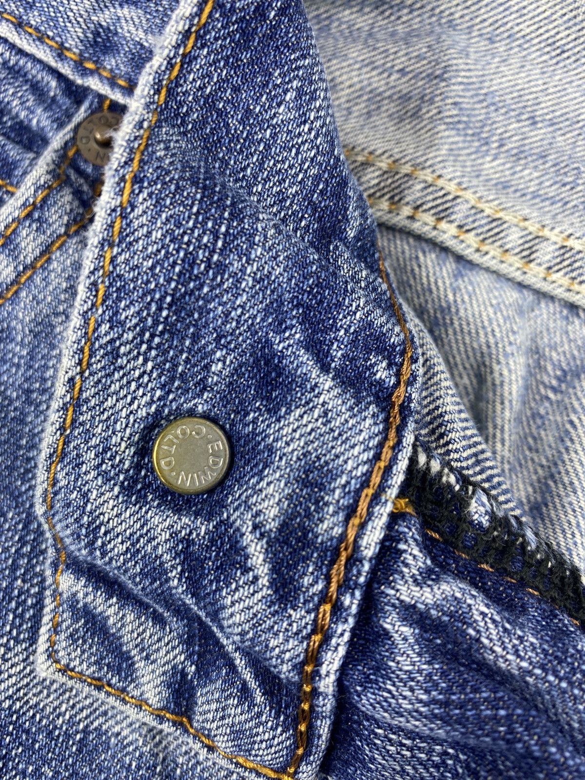 Edwin × Jean × Vintage Classic Noueau by Edwin Distress Blue Wash Denim - J975 Size US 34 / EU 50 - 6 Thumbnail