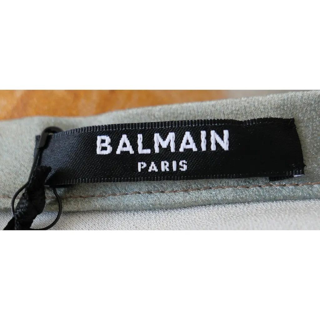 Balmain Balmain Sky Print Satin Mini Dress Size M / US 6-8 / IT 42-44 - 6 Thumbnail