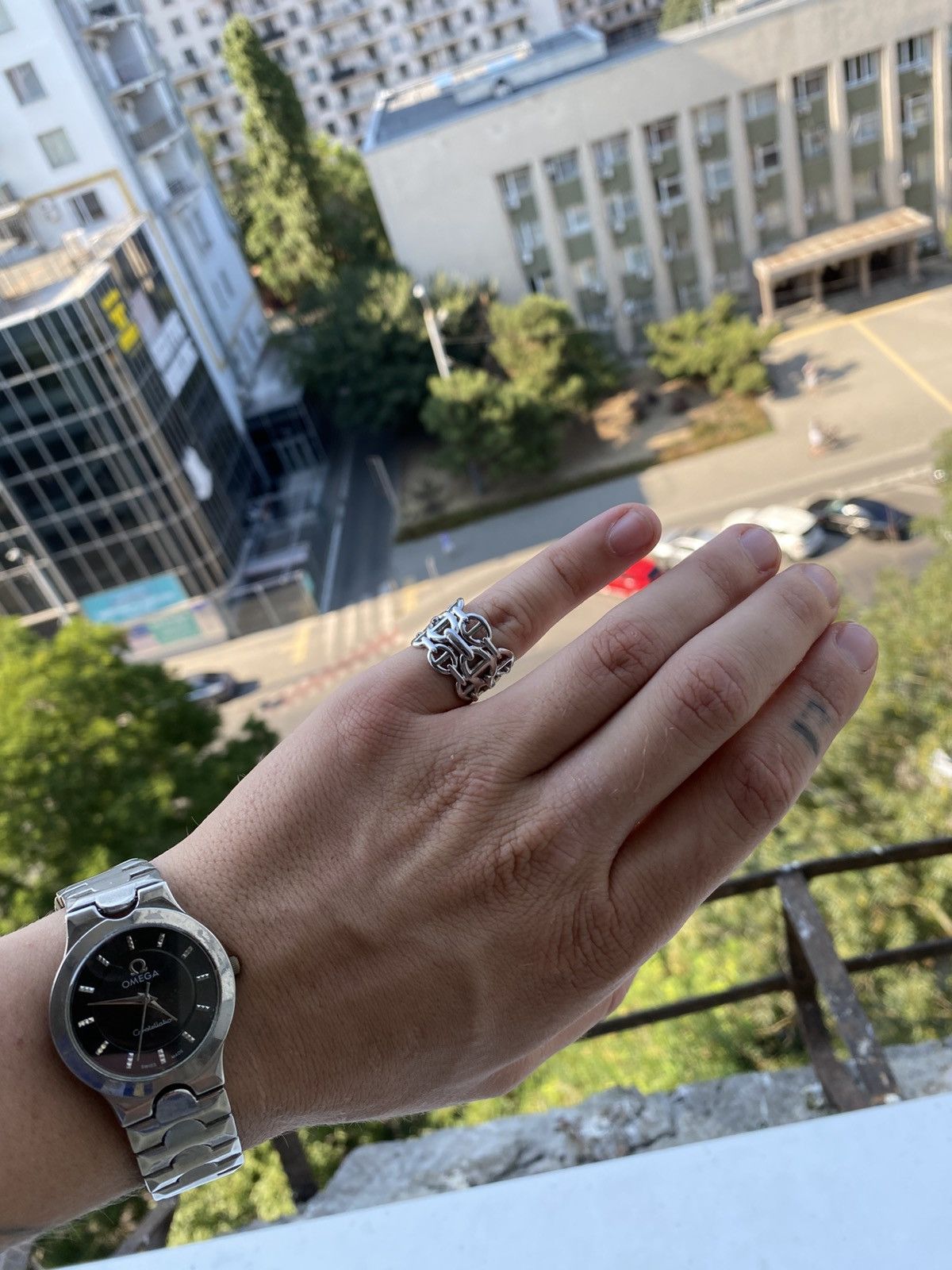 Hermes Hermes steel ring Size ONE SIZE - 2 Thumbnail