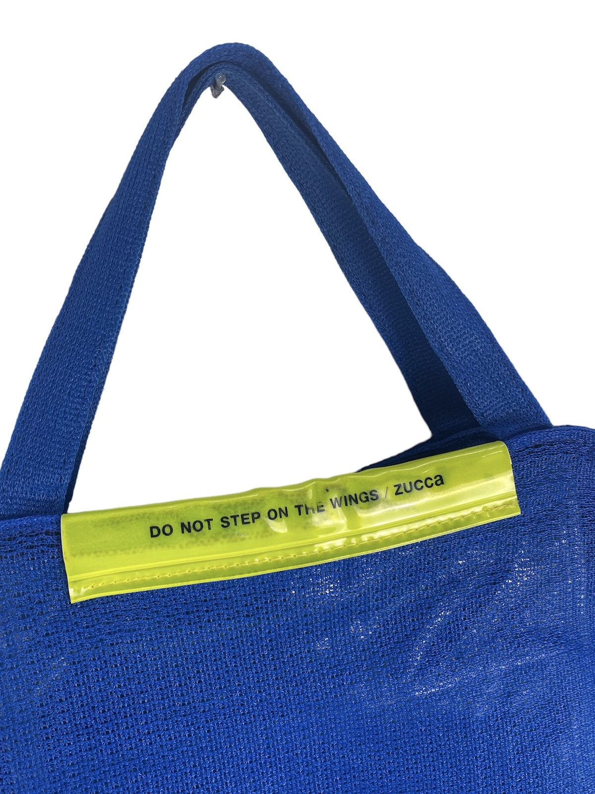 CABANE de ZUCCa ZUCCA “Do Not Step On The Wings” Blue Mesh Tote Size ONE SIZE - 4 Thumbnail