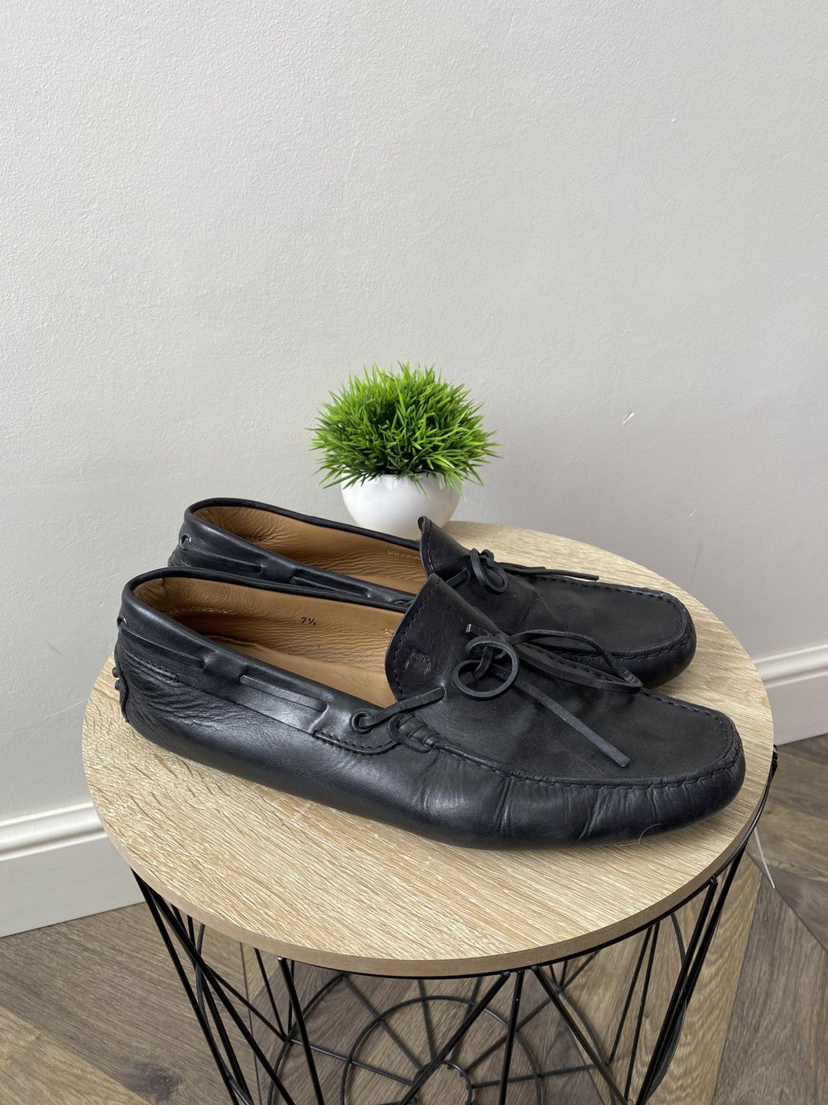 Tod's Vintage Tod's Mens Black Textured Leather Loafers Size US 9 / EU 42 - 4 Thumbnail