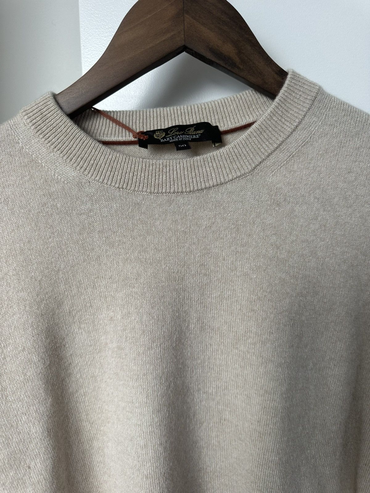Loro Piana Loro Piana Baby Cashmere Classic Crew - Helichrysum Melange Size US M / EU 48-50 / 2 - 2 Thumbnail