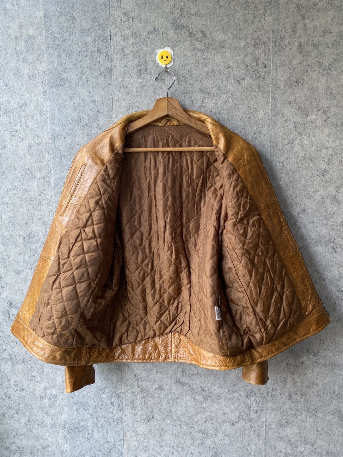 Japanese Brand Vintage Uniqlo Patina Design Leather Jacket Size US M / EU 48-50 / 2 - 9 Thumbnail