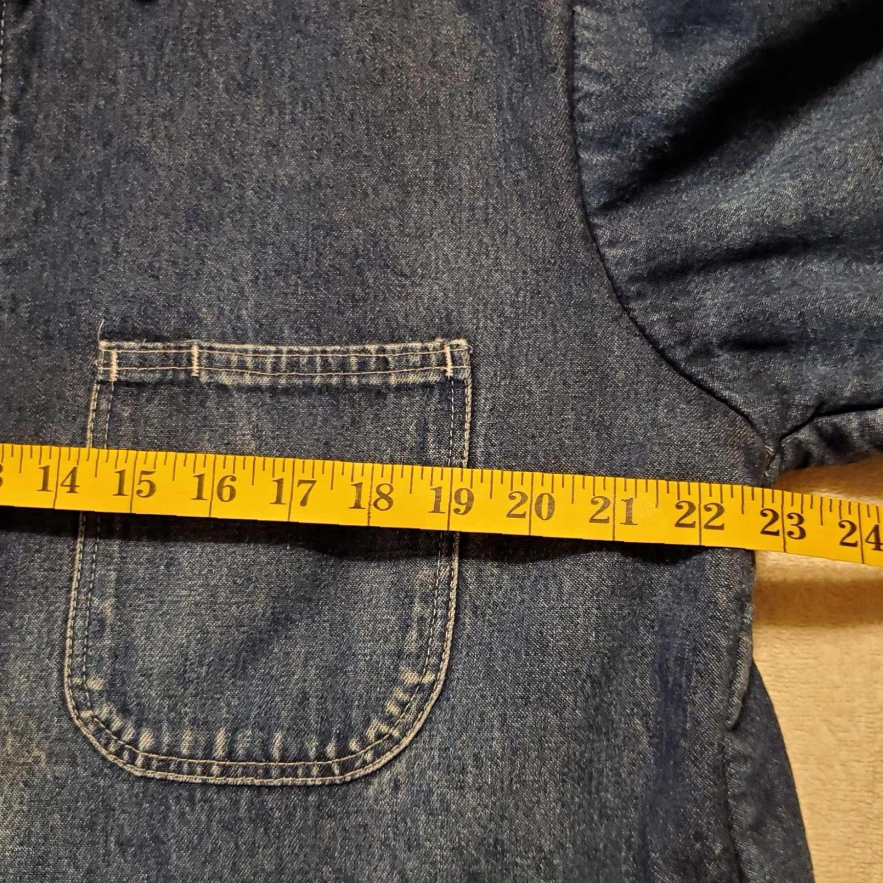 Vintage VINTAGE WearGuard Jacket Coat Canvas Work Mid-Length Blue Denim Lined Zip Men M Regular Blanket Lined USA Rough Work Coat Vintage WearGuard Size US M / EU 48-50 / 2 - 6 Thumbnail