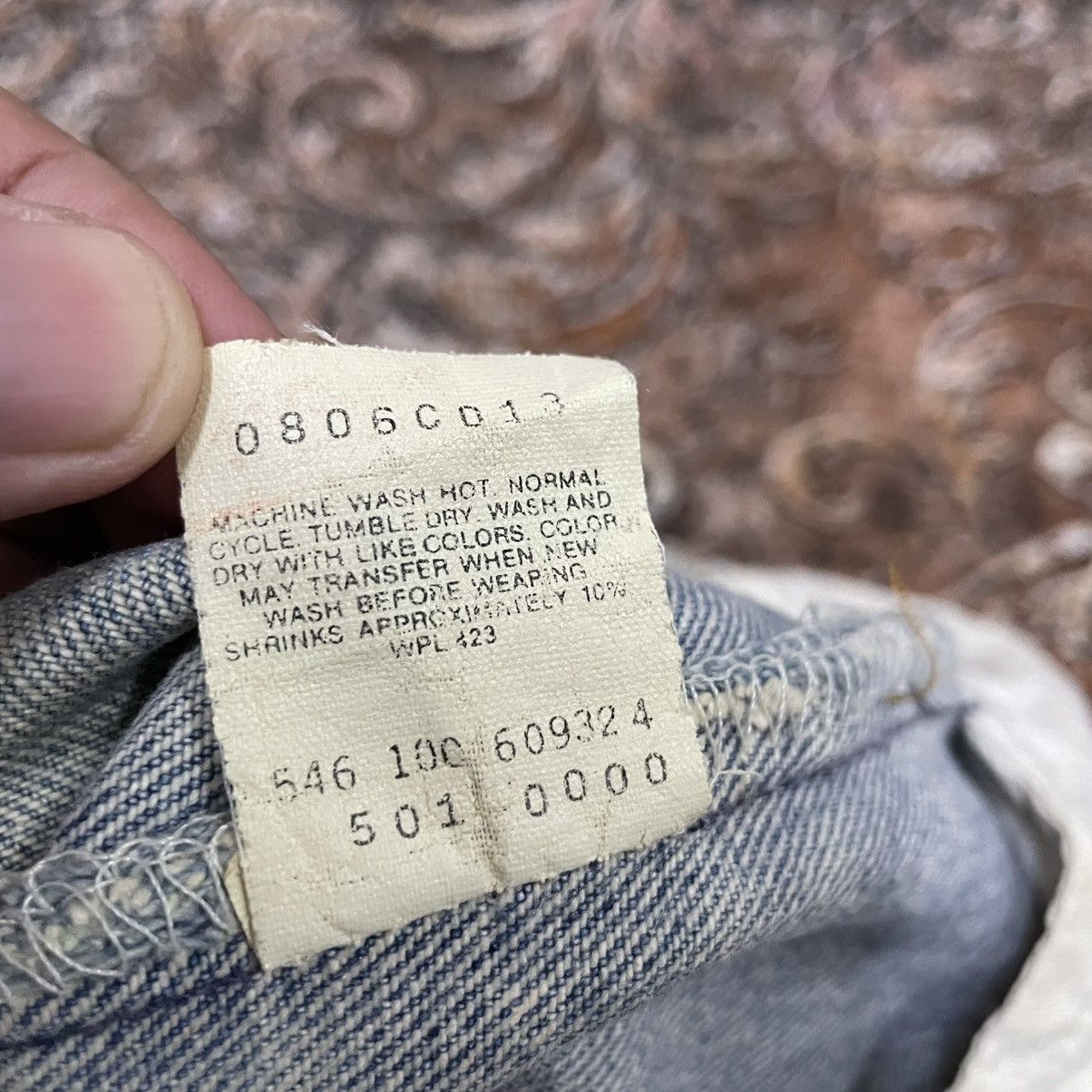 Levi's Vintage Clothing 🔥Vintage Levis 501 Stoned Washed Distress Dirty Denim Jeans Size US 31 - 18 Thumbnail