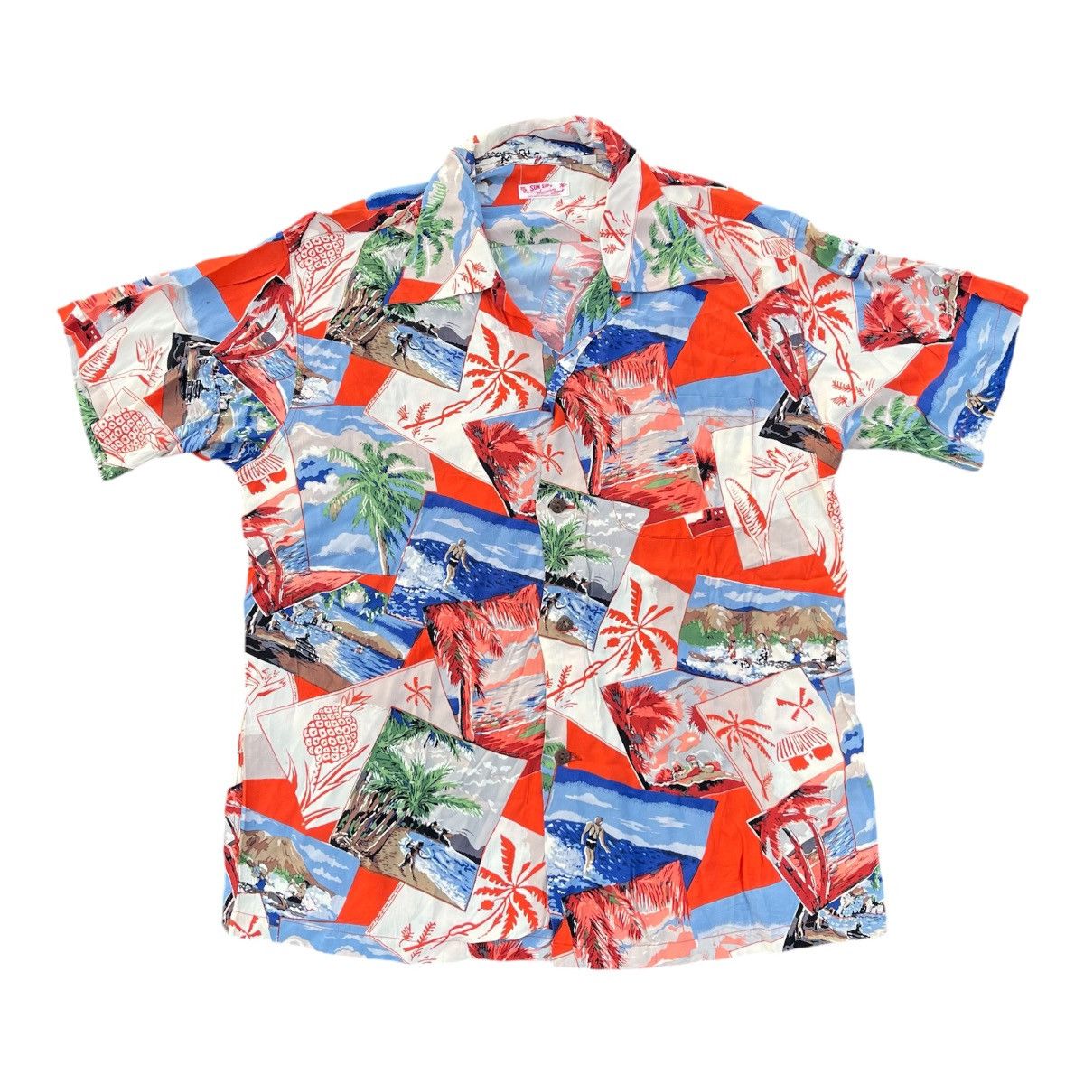 Sun Surf × Toyo Enterprises Vintage Sun Surf Open Collar Hawaiian Shirt Size US L / EU 52-54 / 3 - 1 Thumbnail