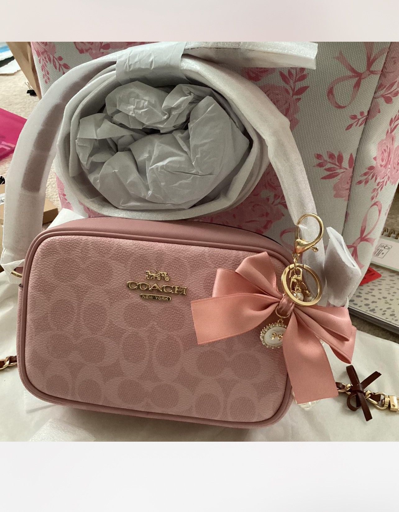 Coach Coach Mini Jamie Camera Bag Canvas in Powder Pink CY752 NWt Size ONE SIZE - 2 Thumbnail