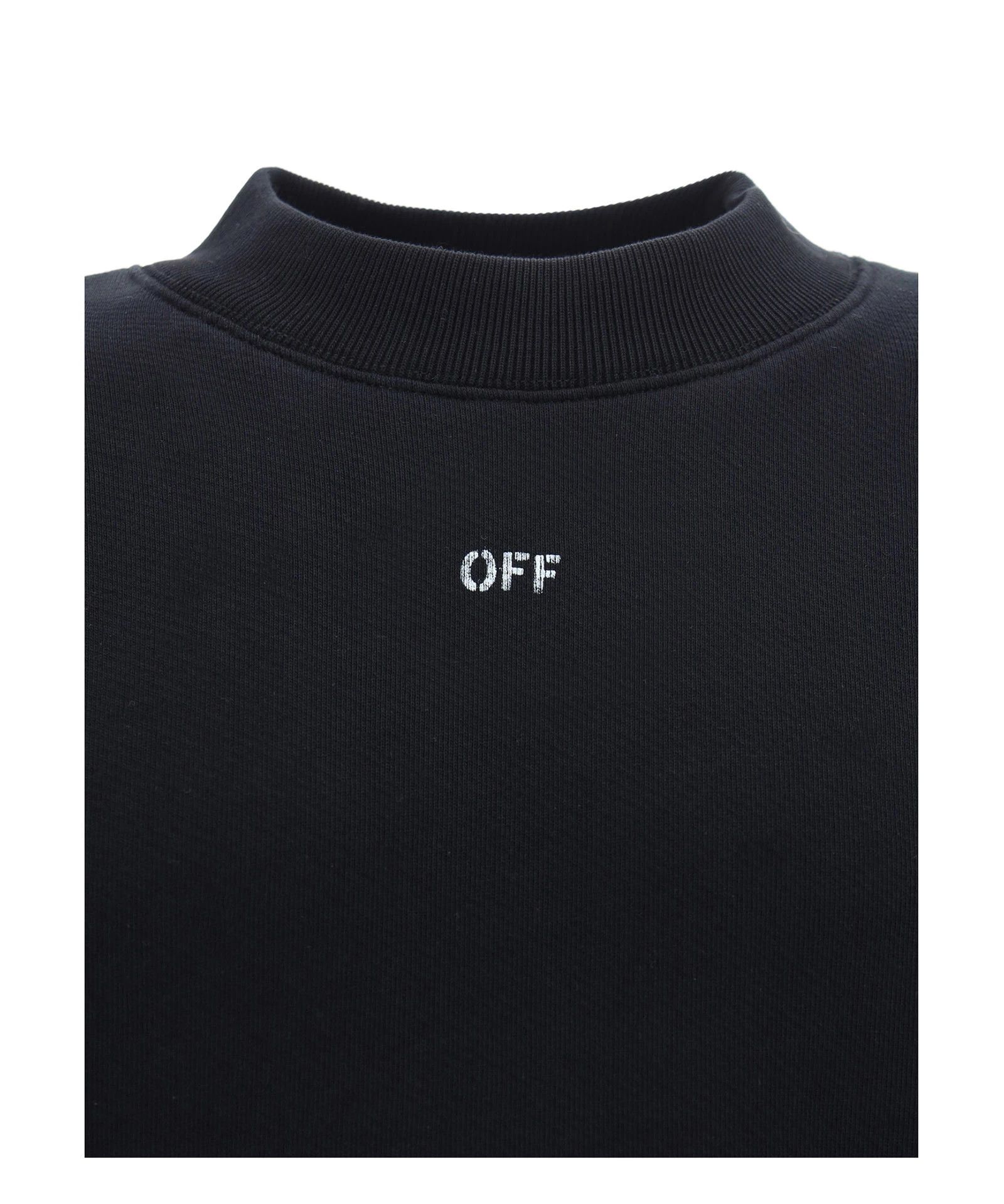 Off-White o1s22i1n1124 Crewneck Sweatshirt in Black Size US L / EU 52-54 / 3 - 3 Thumbnail