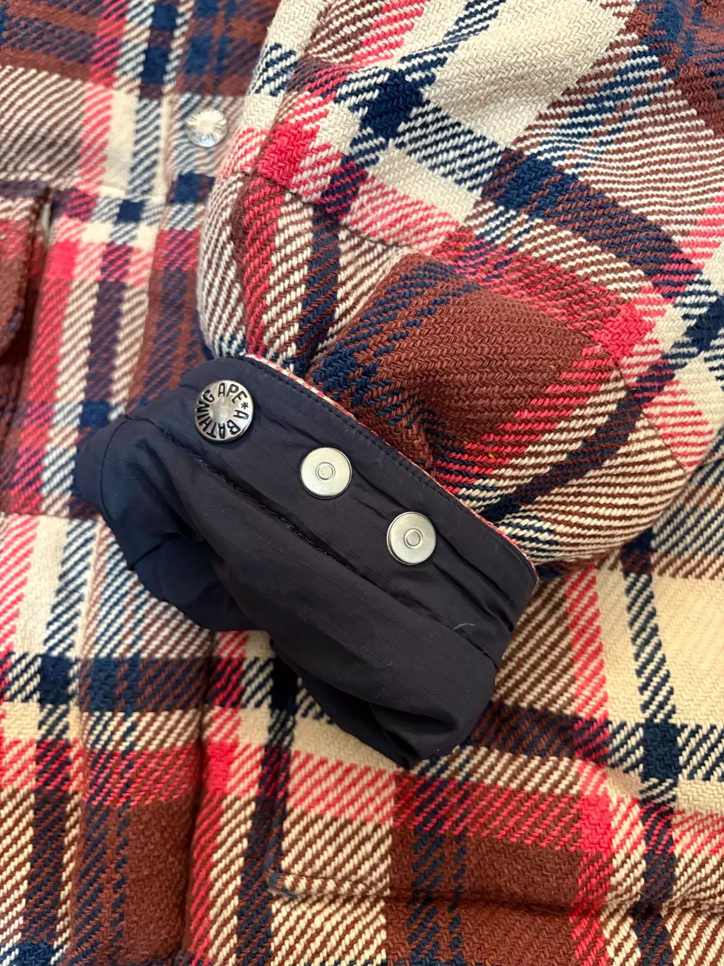 Bape BAPE NIGO Era Kimura Check Down Jacket M Good Condition Size US M / EU 48-50 / 2 - 6 Thumbnail