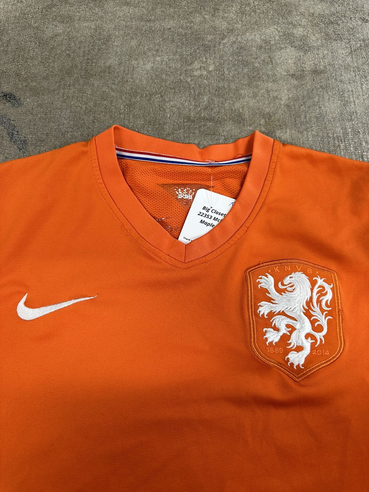 Nike × Vintage 2014 Nike Netherlands Soccer Jersey Kit Maglia Home Size S / US 4 / IT 40 - 4 Thumbnail