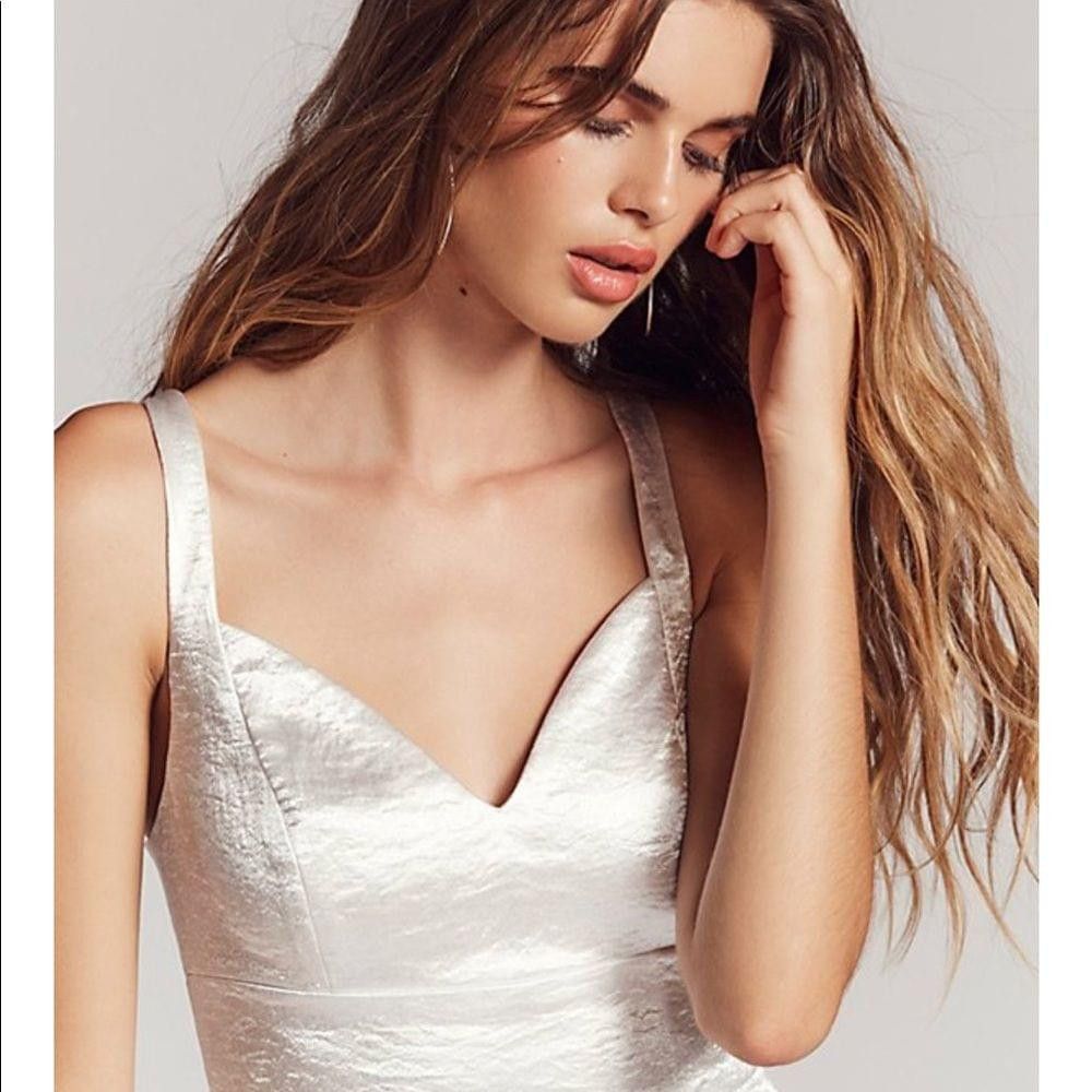 Free People Free People silver Crush Jumpsuit size 2 Size 26" / US 2 / IT 38 - 4 Thumbnail