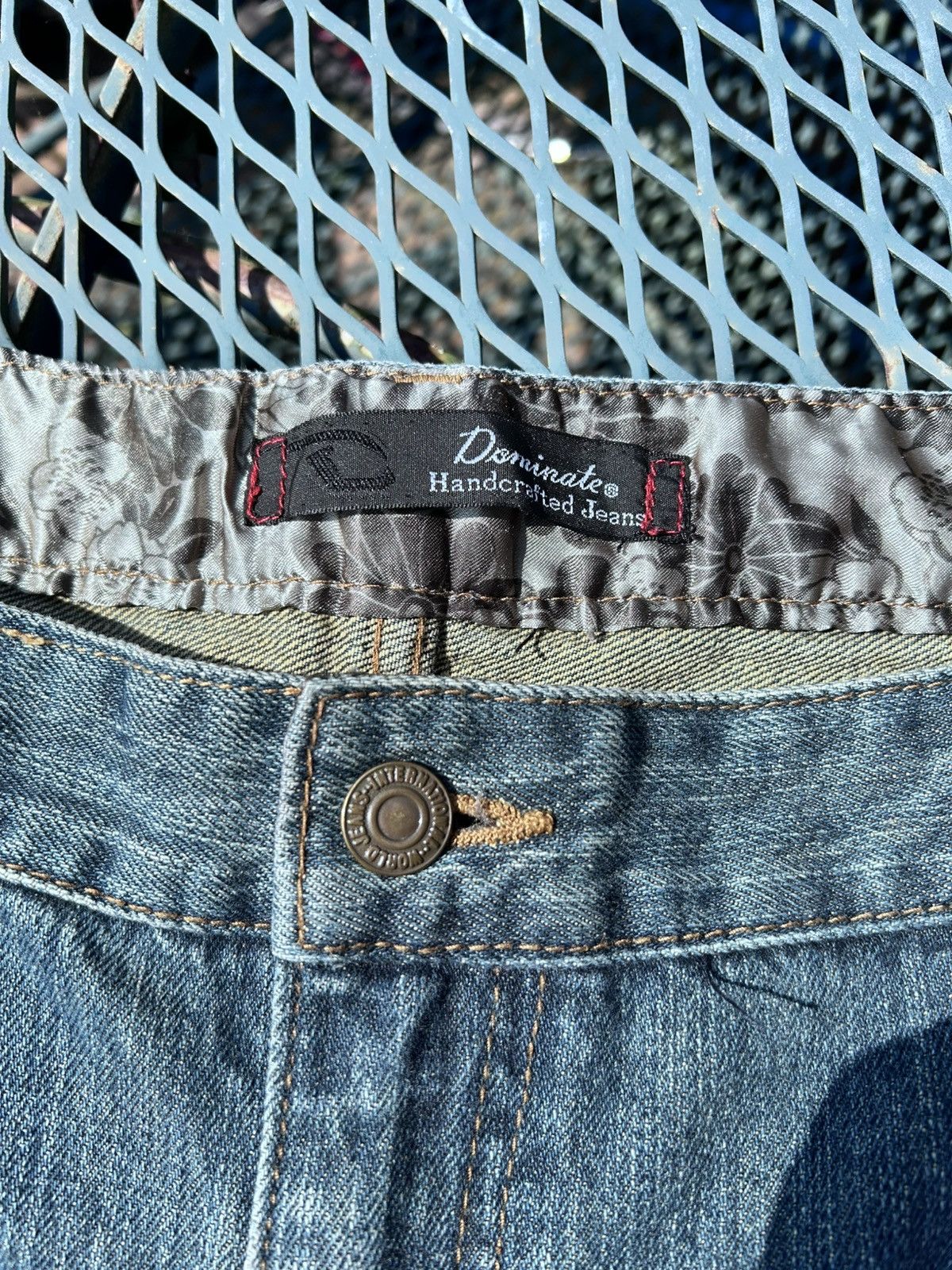 Japanese Brand CRAZY VINTAGE Y2K EMBROIDERED JAPANESE KOI FISH JEANS Size US 36 / EU 52 - 8 Thumbnail