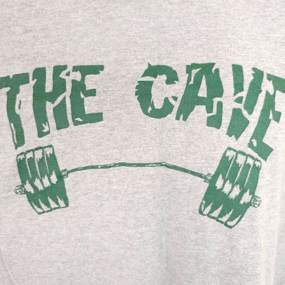 Gildan VINTAGE The Cave Bodybuilding T Shirt Mens Size Large Gray Where Beasts Are Made Shirt Mens Large Gray Size US L / EU 52-54 / 3 - 3 Thumbnail