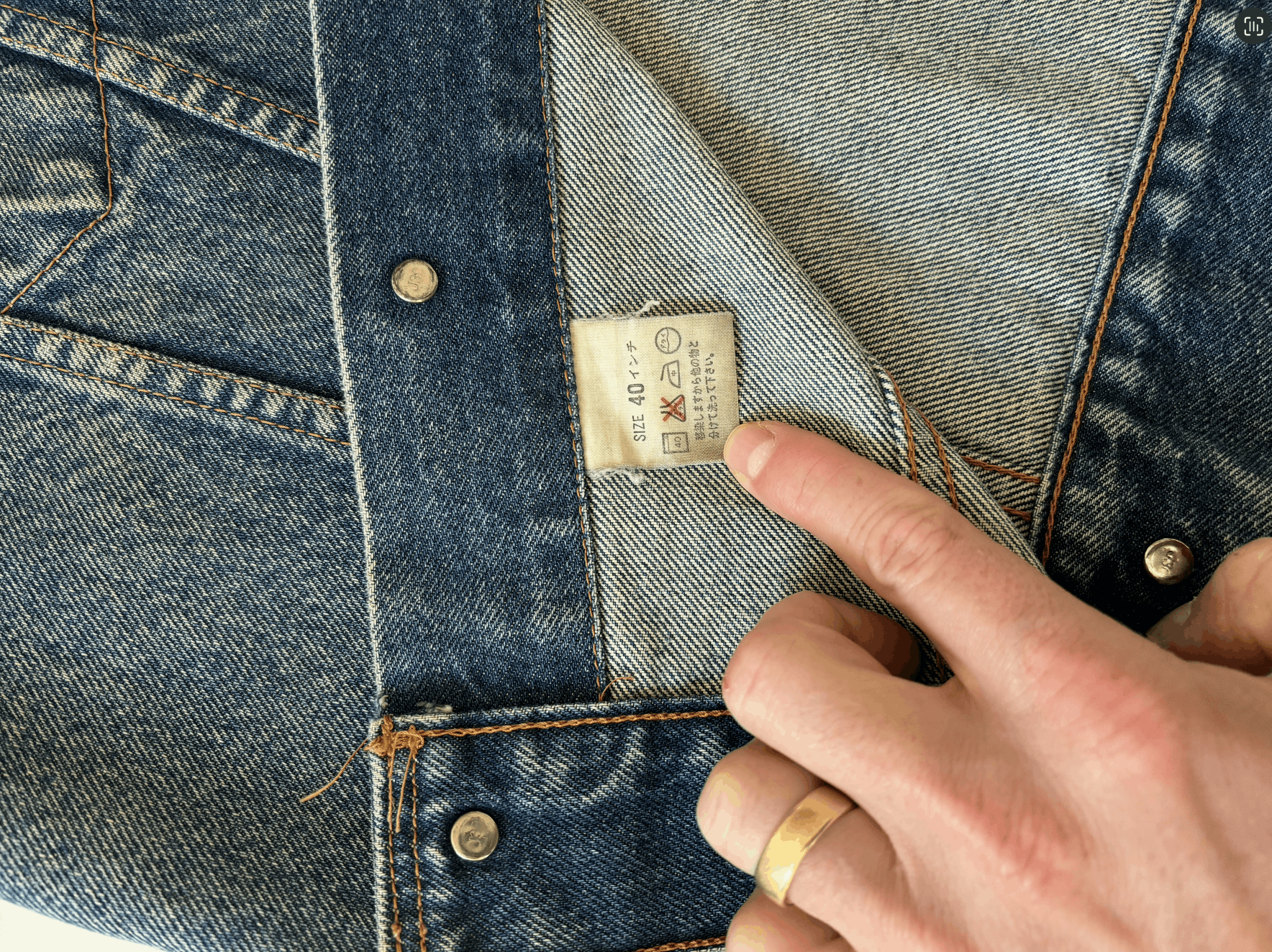 Levi's Vintage Clothing Rare Vintage Levi's Denim Jacket Size US XXS / EU 40 - 5 Thumbnail