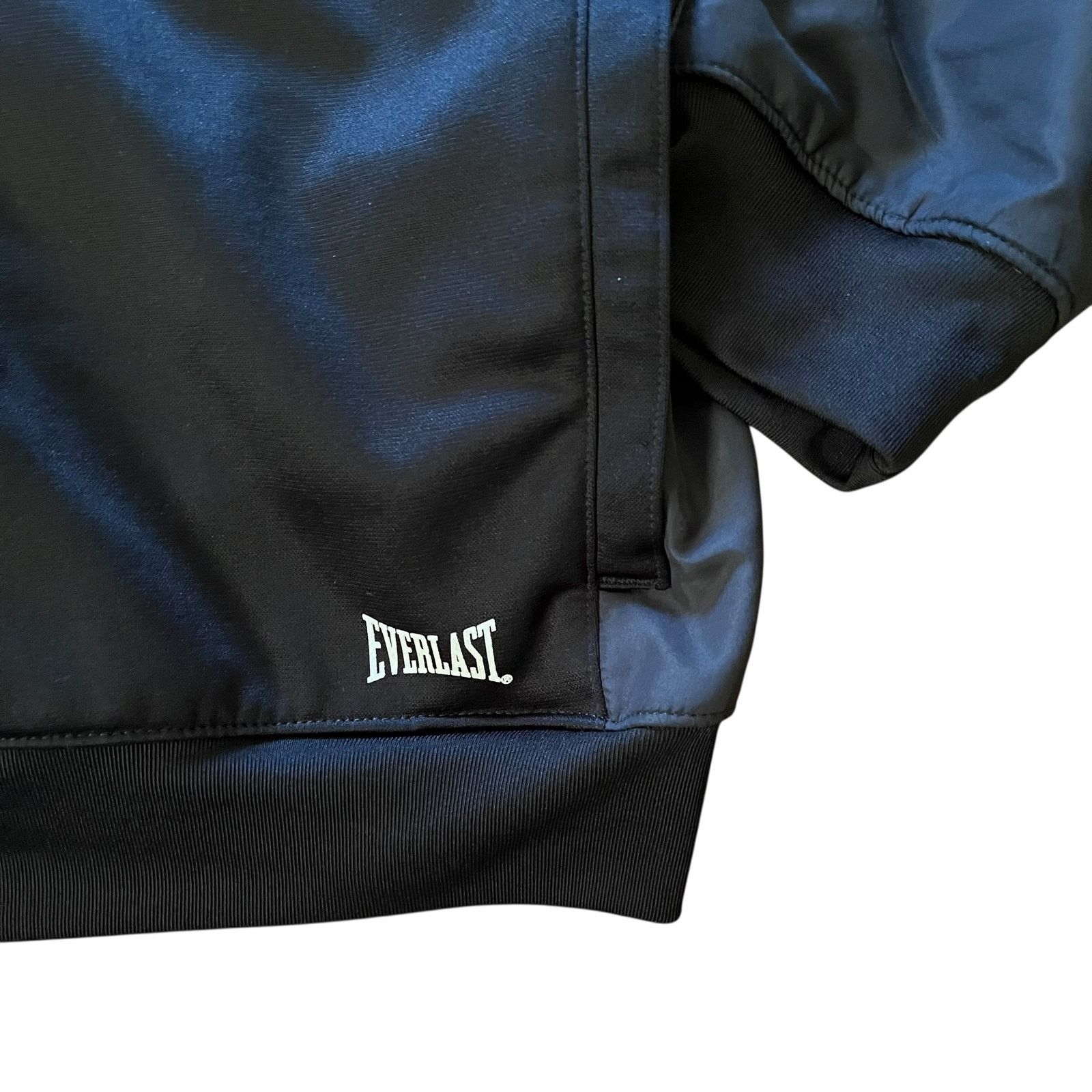Everlast Everlast Black Gray Raglan Sleeve Zip-Front Track Jacket Size US XXL / EU 58 / 5 - 7 Thumbnail