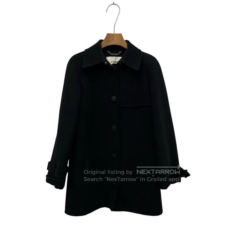 Fendi Fendi Printed Inside Wool Coat Size XS / US 0-2 / IT 36-38 - 2 Thumbnail