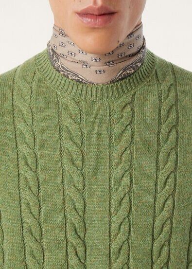 Loro Piana os11x0226 FAQ4517 Cedar Crewneck Sweater Eden Path Melange Size US S / EU 44-46 / 1 - 3 Thumbnail