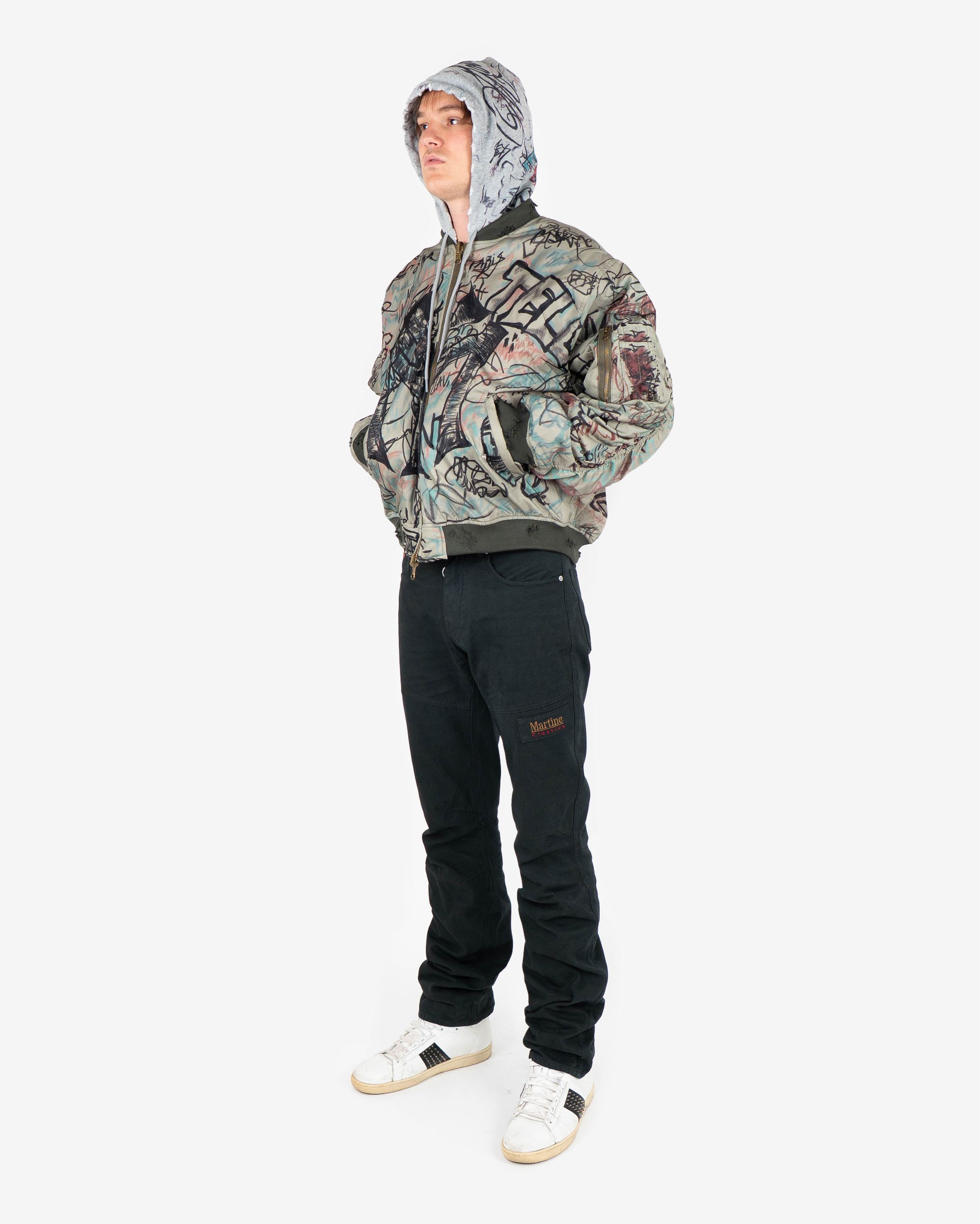 Mowalola Hooded Graffiti Bomber Size US L / EU 52-54 / 3 - 9 Thumbnail