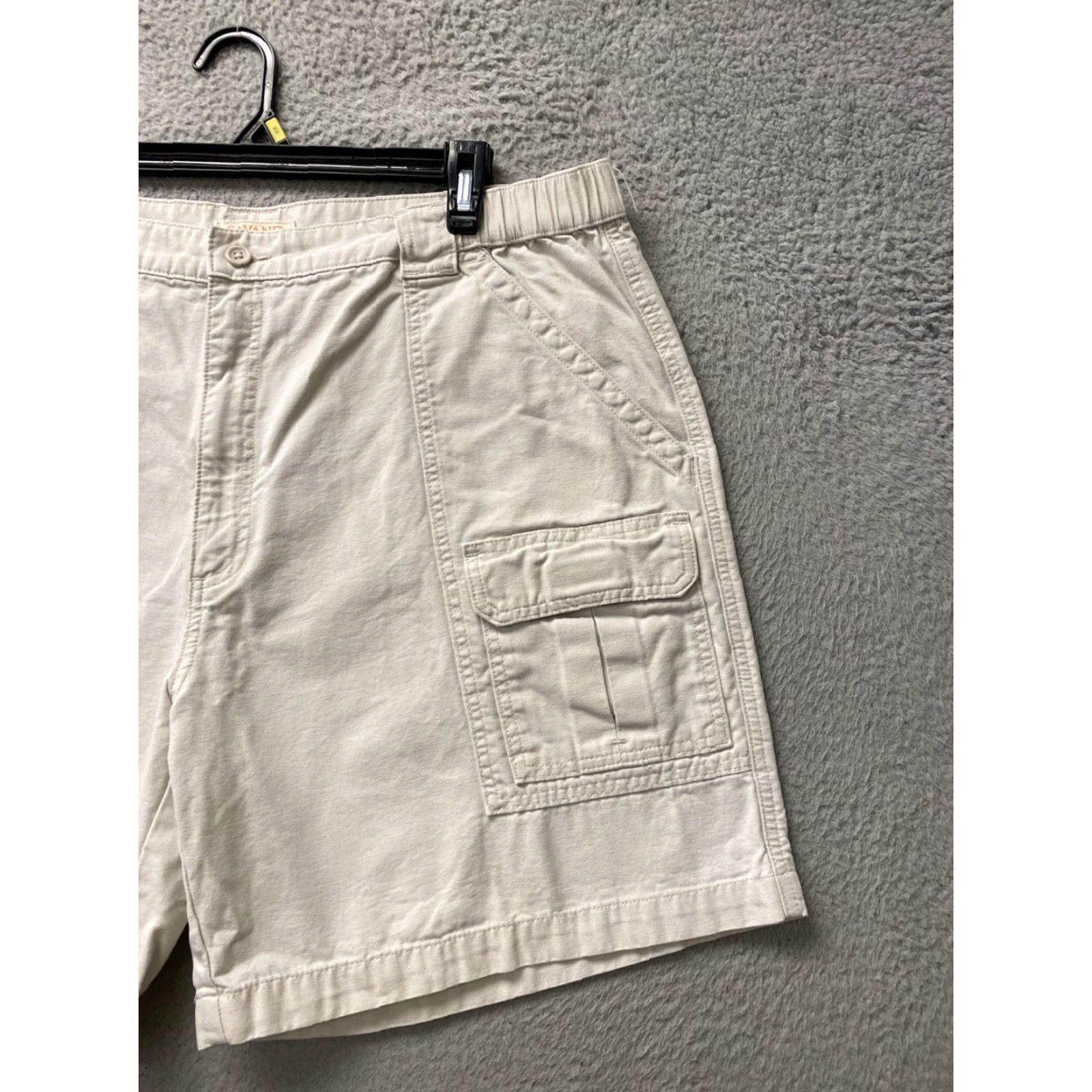 Savane VINTAGE Savane Men's Cargo Hiking Shorts 42x10 Beige Cotton Casual Outdoor Summer Size US 42 / EU 58 - 2 Thumbnail