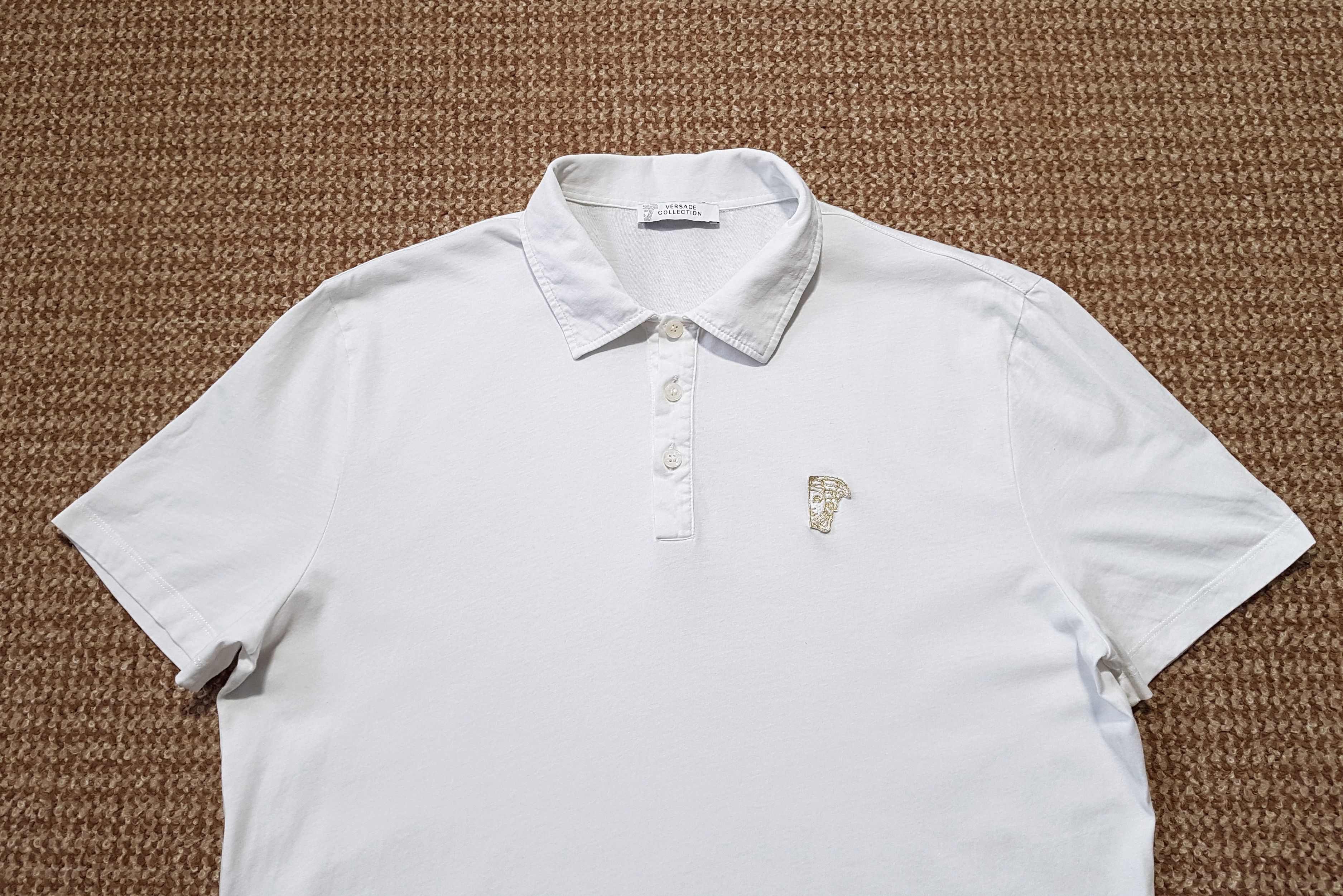Versace Versace Collection Half Medusa V800708 Polo Shirt sz L Size US L / EU 52-54 / 3 - 2 Thumbnail