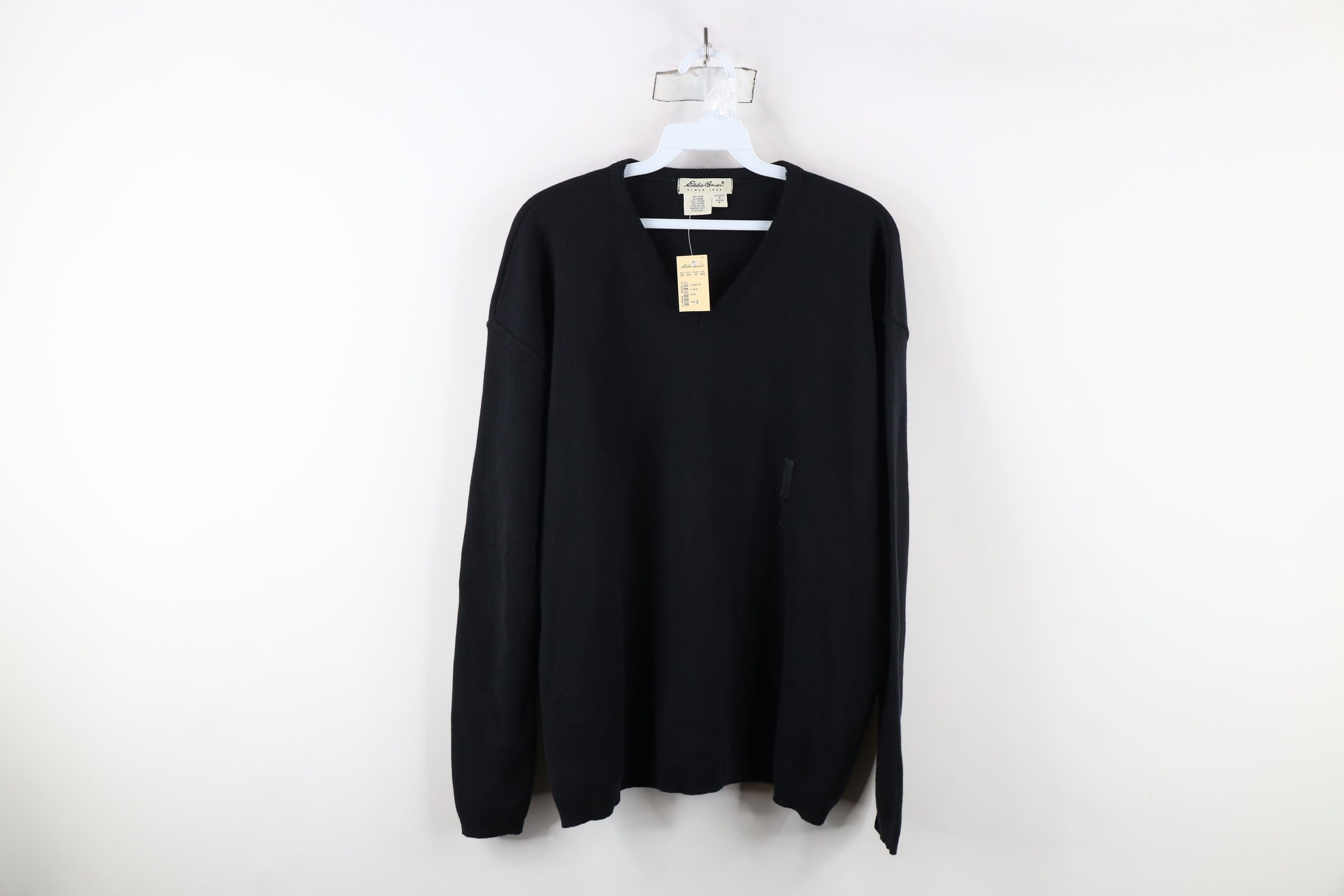 Eddie Bauer × Vintage Deadstock Vintage 90s Eddie Bauer Knit Sweater Black USA Size S / US 4 / IT 40 - 1 Thumbnail