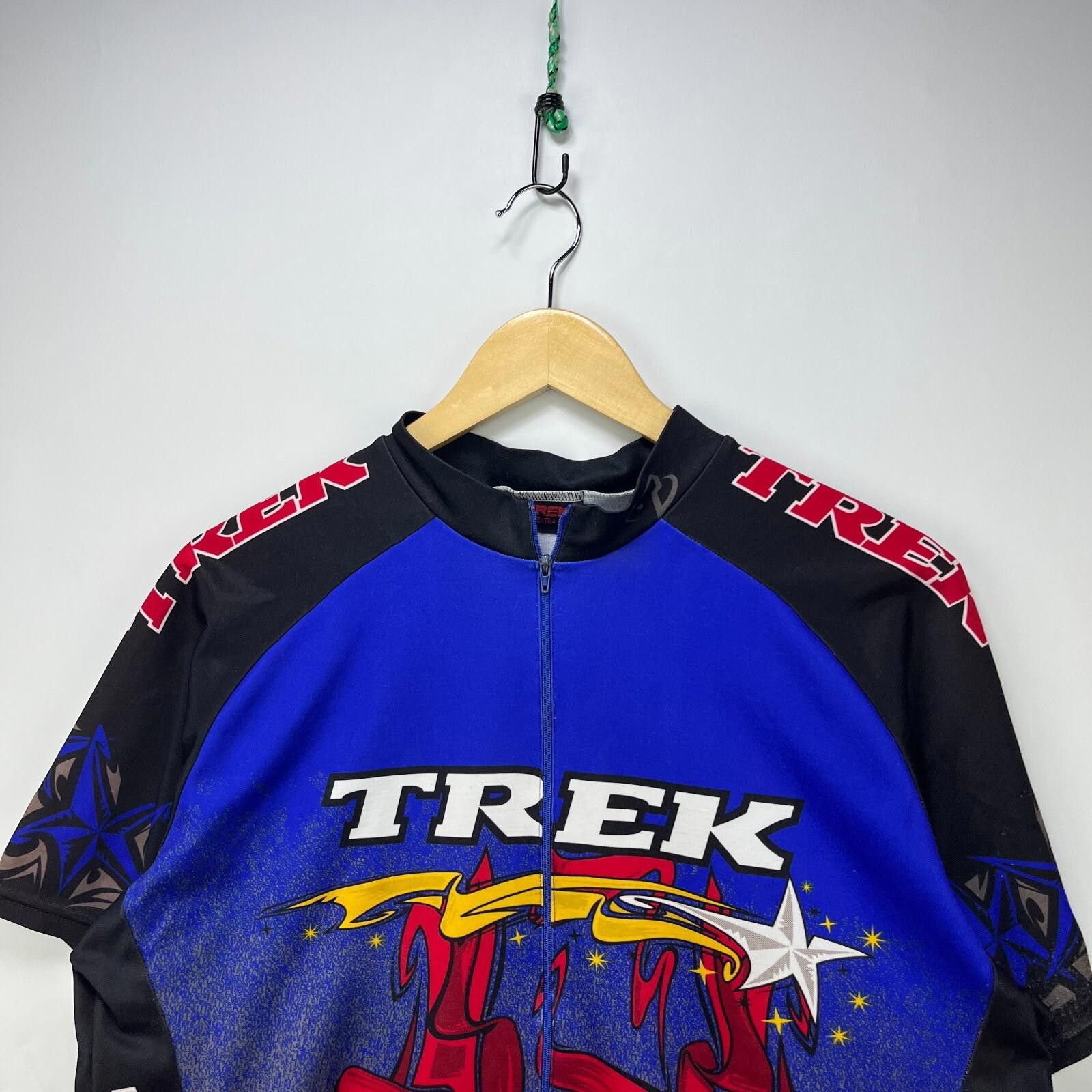 Tek Gear Vintage 90s Trek Pro Cycling Jersey AOP XXL USA Size ONE SIZE - 2 Thumbnail