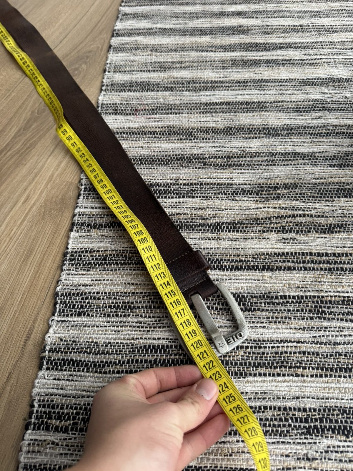 Diesel Diesel Vintage Metal Logo Leather Brown Mens Belt 34-36 Size 34 - 14 Thumbnail
