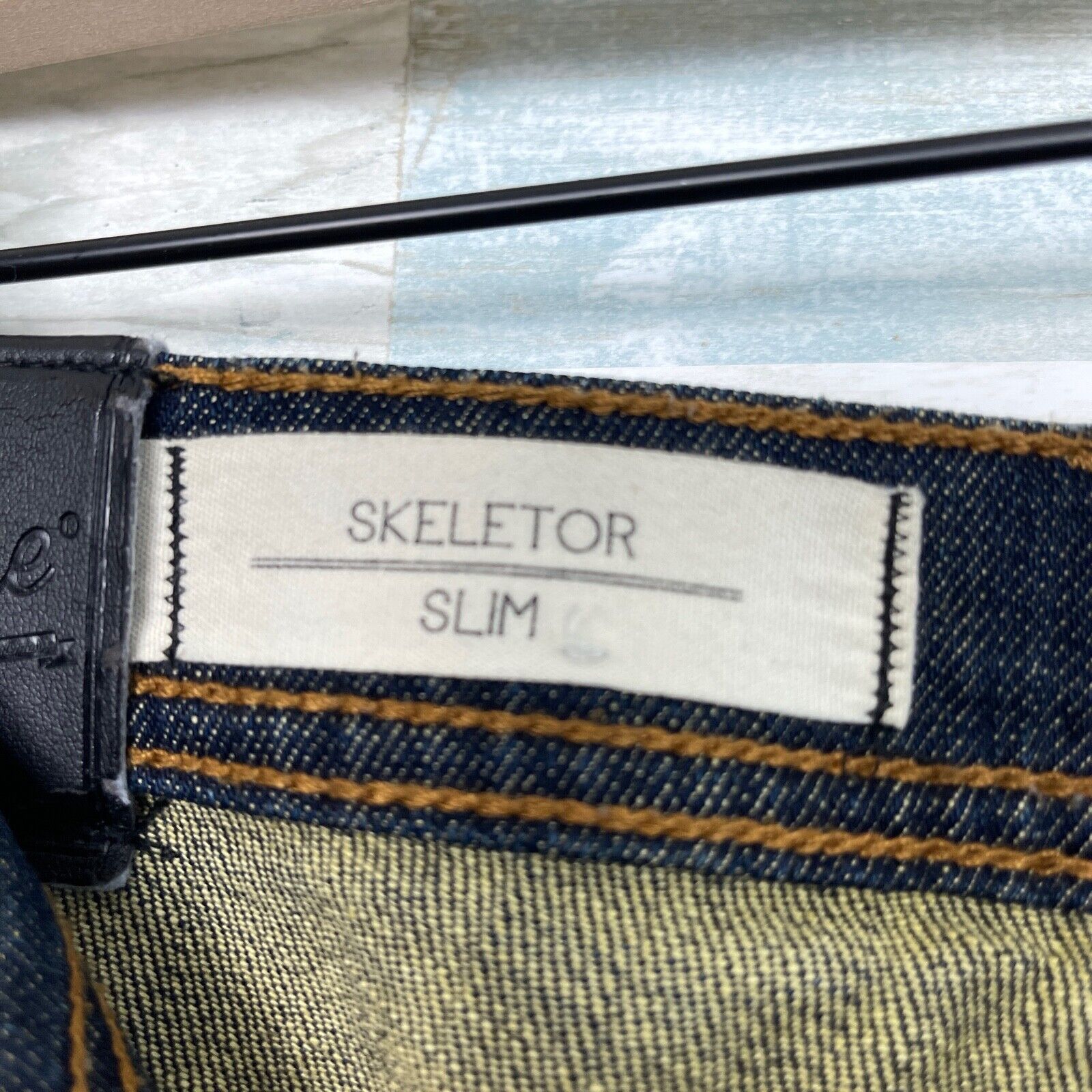Empyre Empyre Skeletor Slim Straight Leg Jeans Dark Stretch 30 Size US 30 / EU 46 - 7 Thumbnail