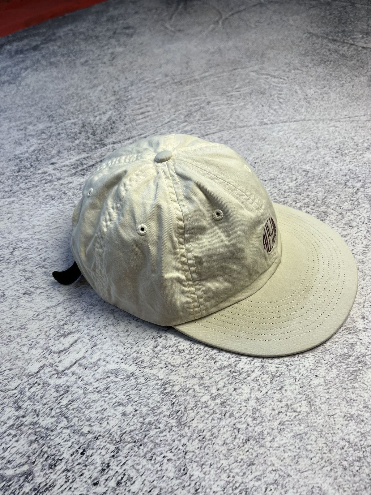 Adsum Vintage Adsum White Cotton Lux Cap Size ONE SIZE - 3 Thumbnail