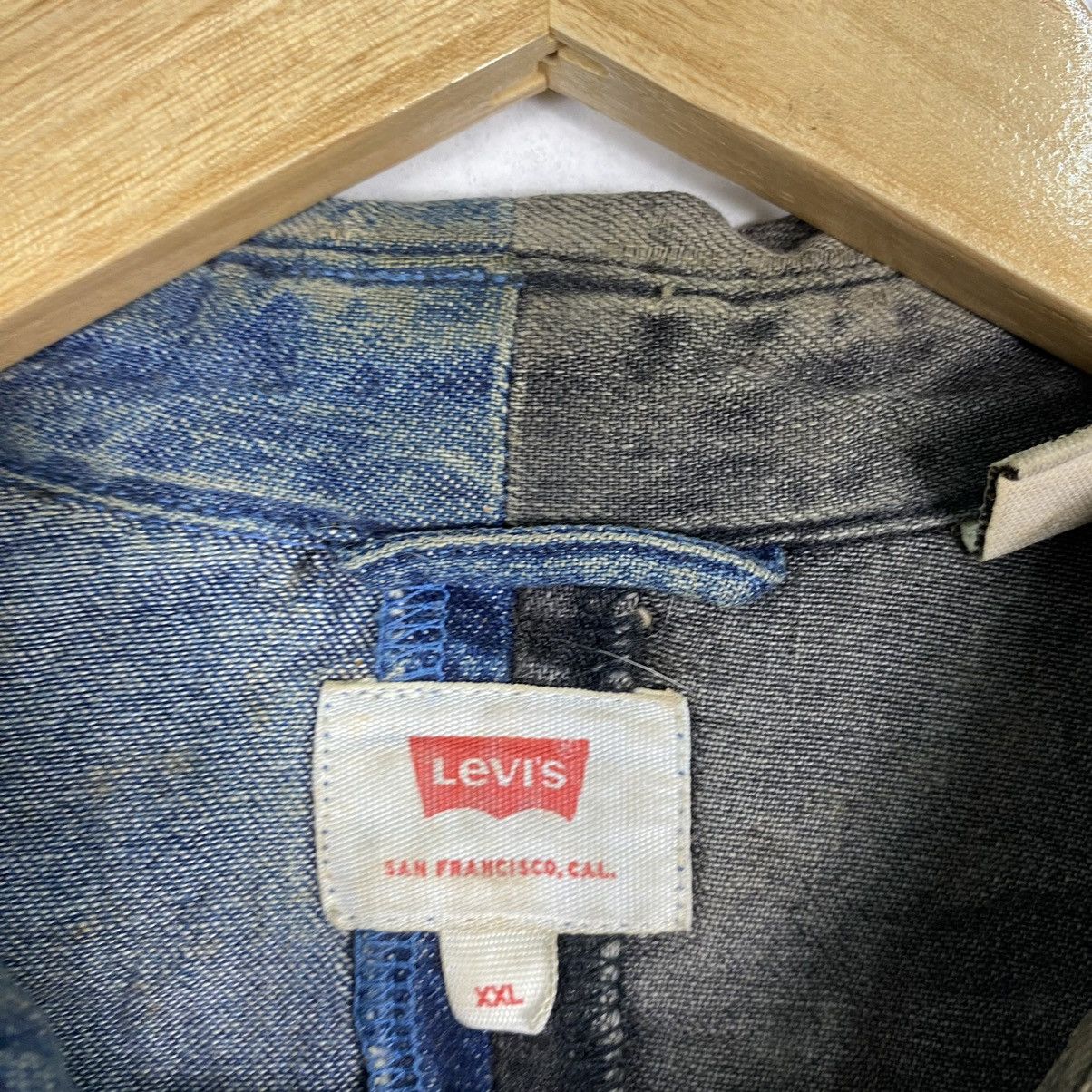 Levi's × Levi's Vintage Clothing LEVI'S TWO TONE RARE DESIGN LONGSLEEVE JEANS SHIRT Size US XL / EU 56 / 4 - 10 Thumbnail