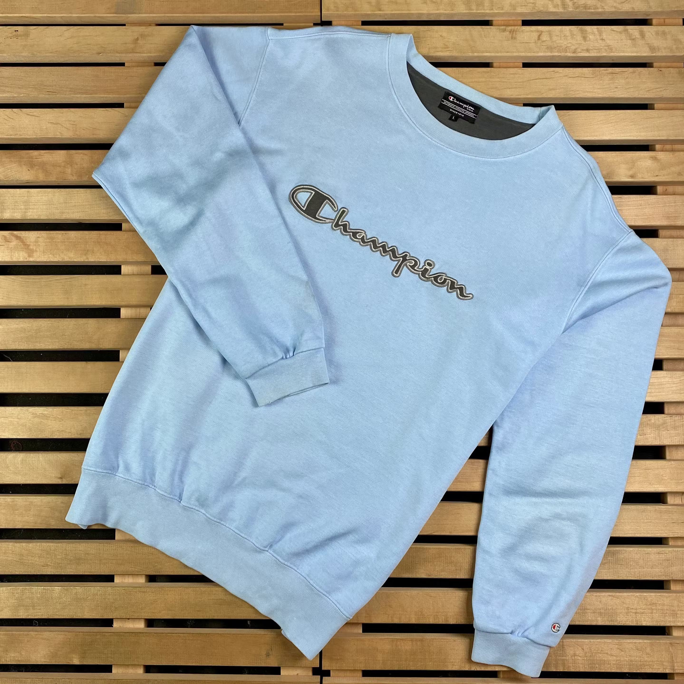 Champion × Vintage Mens Sweatshirt Champion Vintage Big Logo Size L Size US L / EU 52-54 / 3 - 1 Thumbnail