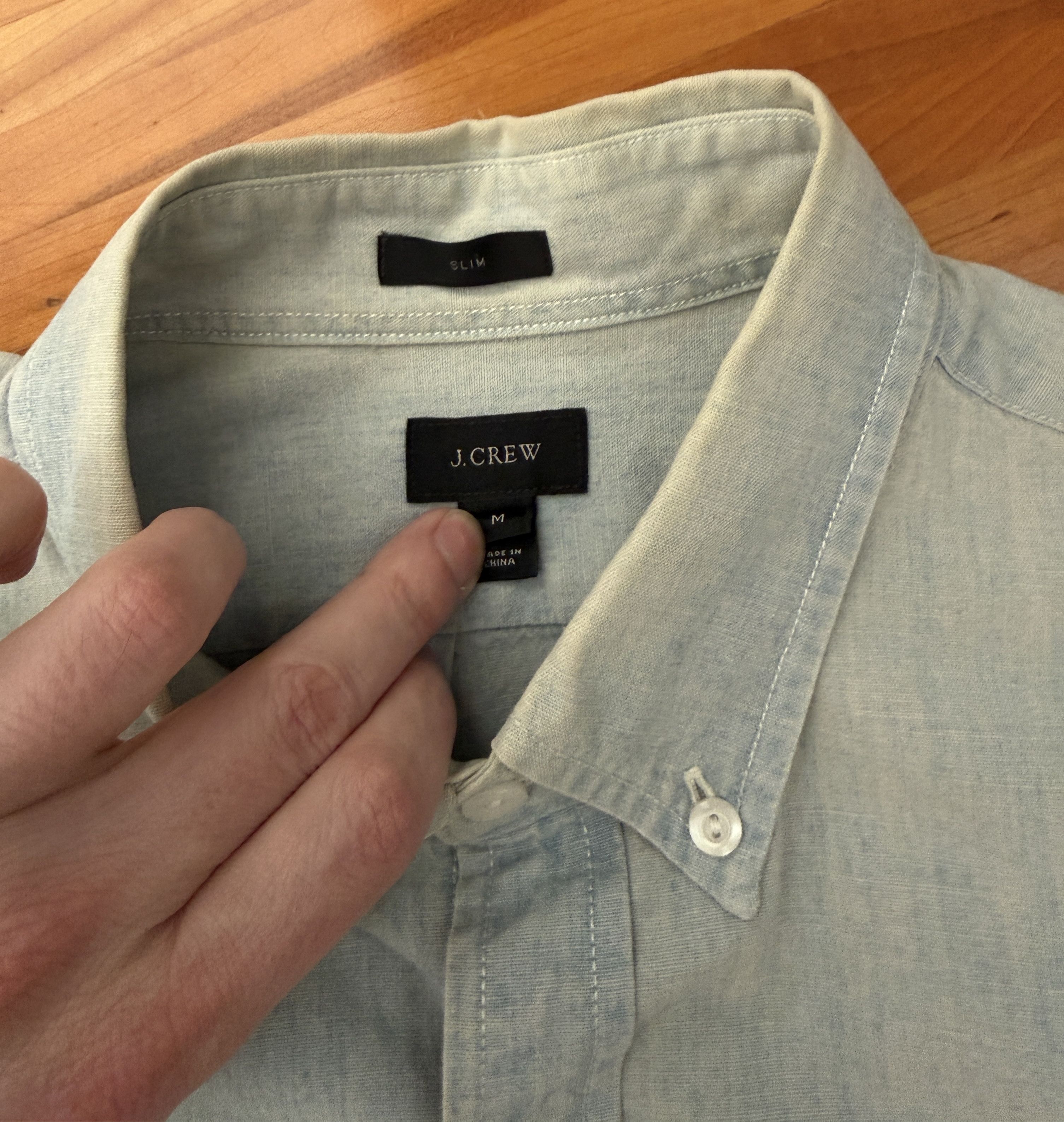 J.Crew J. Crew Chambray Shirt Size US M / EU 48-50 / 2 - 6 Thumbnail