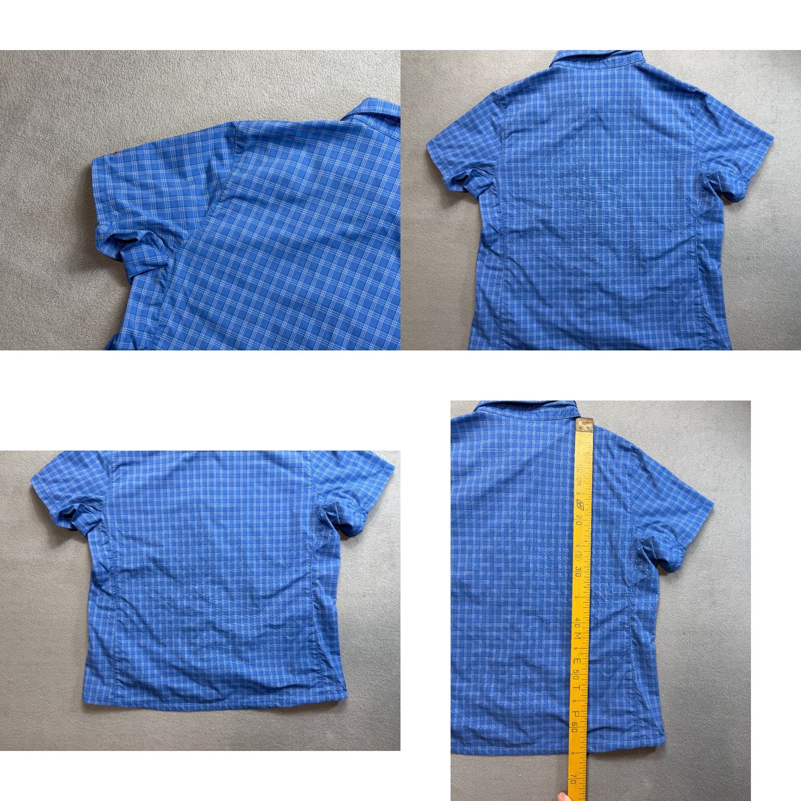 Vintage Icepeak Blue Button-Up Shirt Short Sleeve Eur 46 Womens XS? Size L / US 10 / IT 46 - 9 Thumbnail
