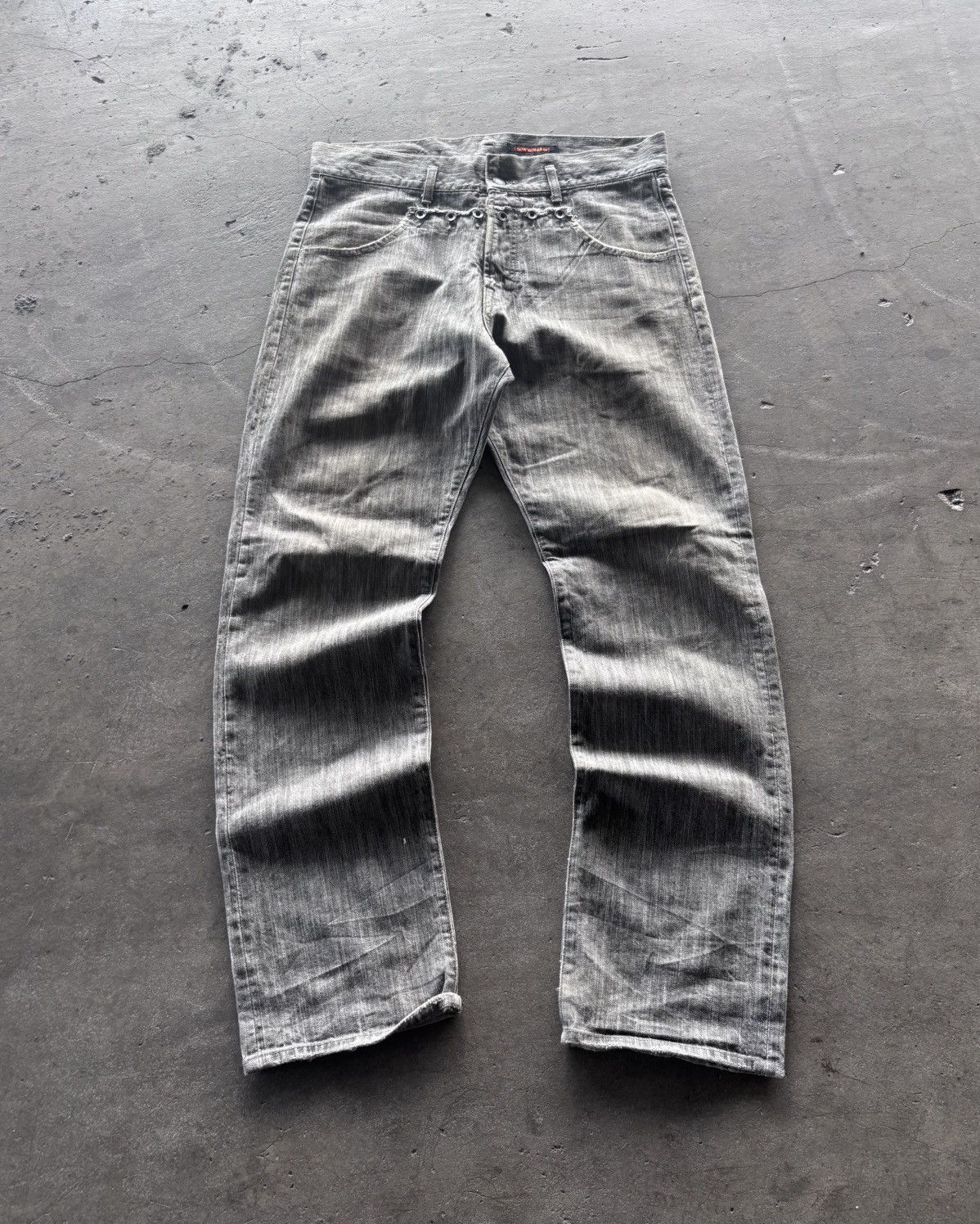 Lowprofile Studed Mud Wash Grey Pants