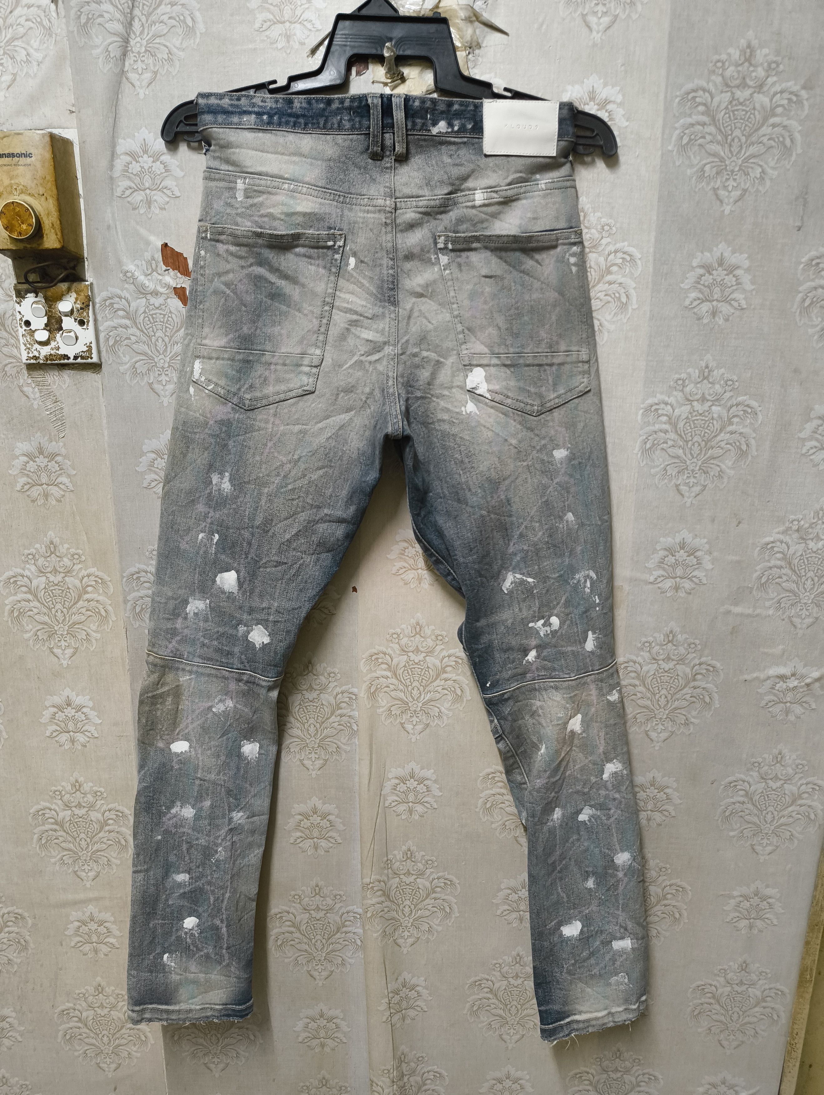Japanese Brand klaud 9 Jeans distressed avant garde Skinny Size US 33 - 2 Thumbnail