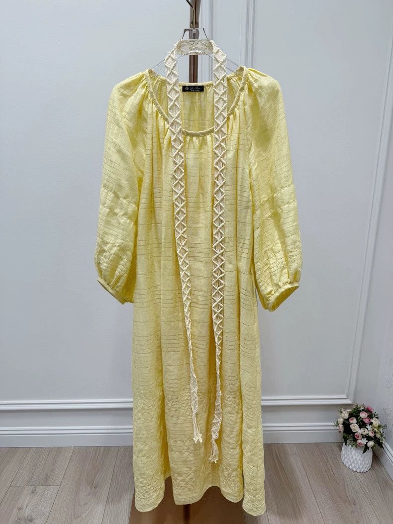 Loro Piana LORO PIANA Linen dress, long skirt Size XS / US 0-2 / IT 36-38 - 1 Thumbnail