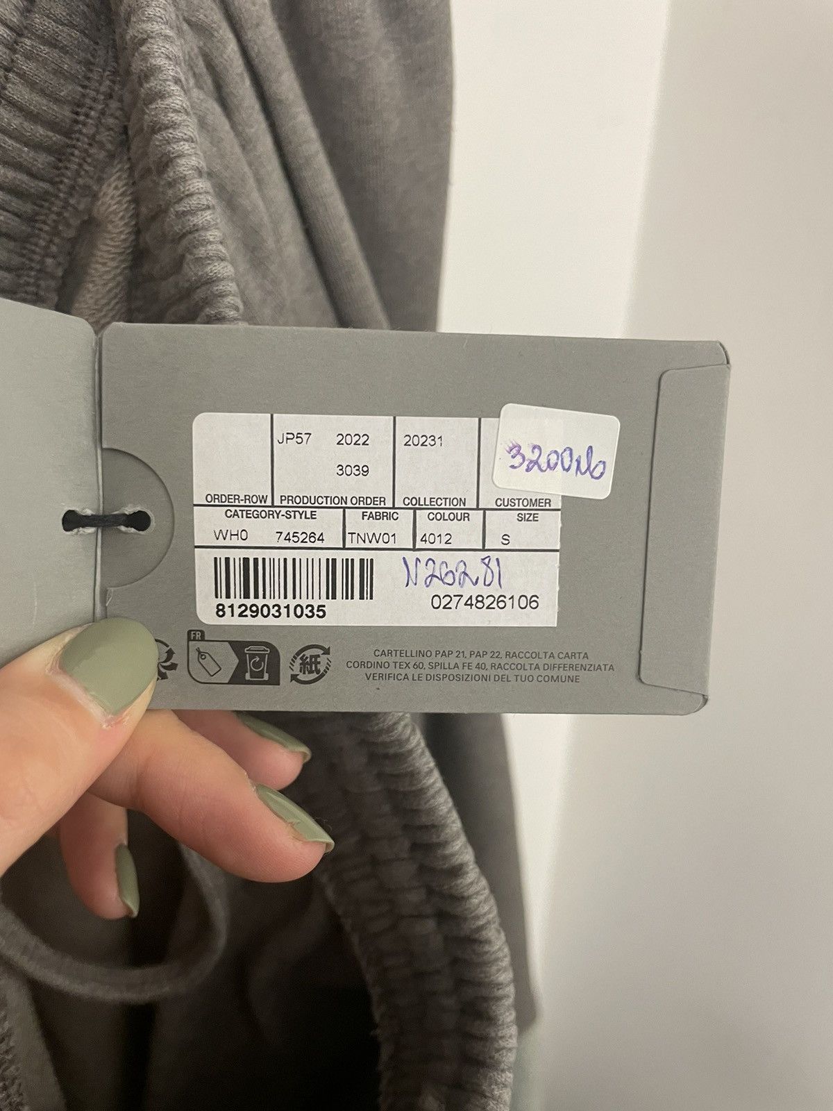 Balenciaga Patched sweatpants in light blue Size US 31 - 2 Thumbnail