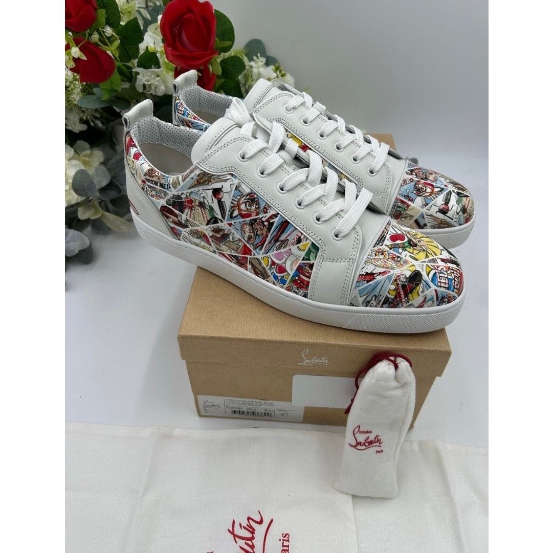 Christian Louboutin Christian Louboutin fun Louis Jr flat patent sneaker sz 47 Size US 14 / EU 47 - 1 Thumbnail